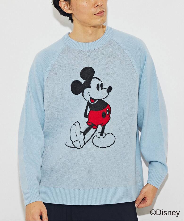 MICKEY MOUSE / カシミヤブレンド クルーネックニット（ニット 