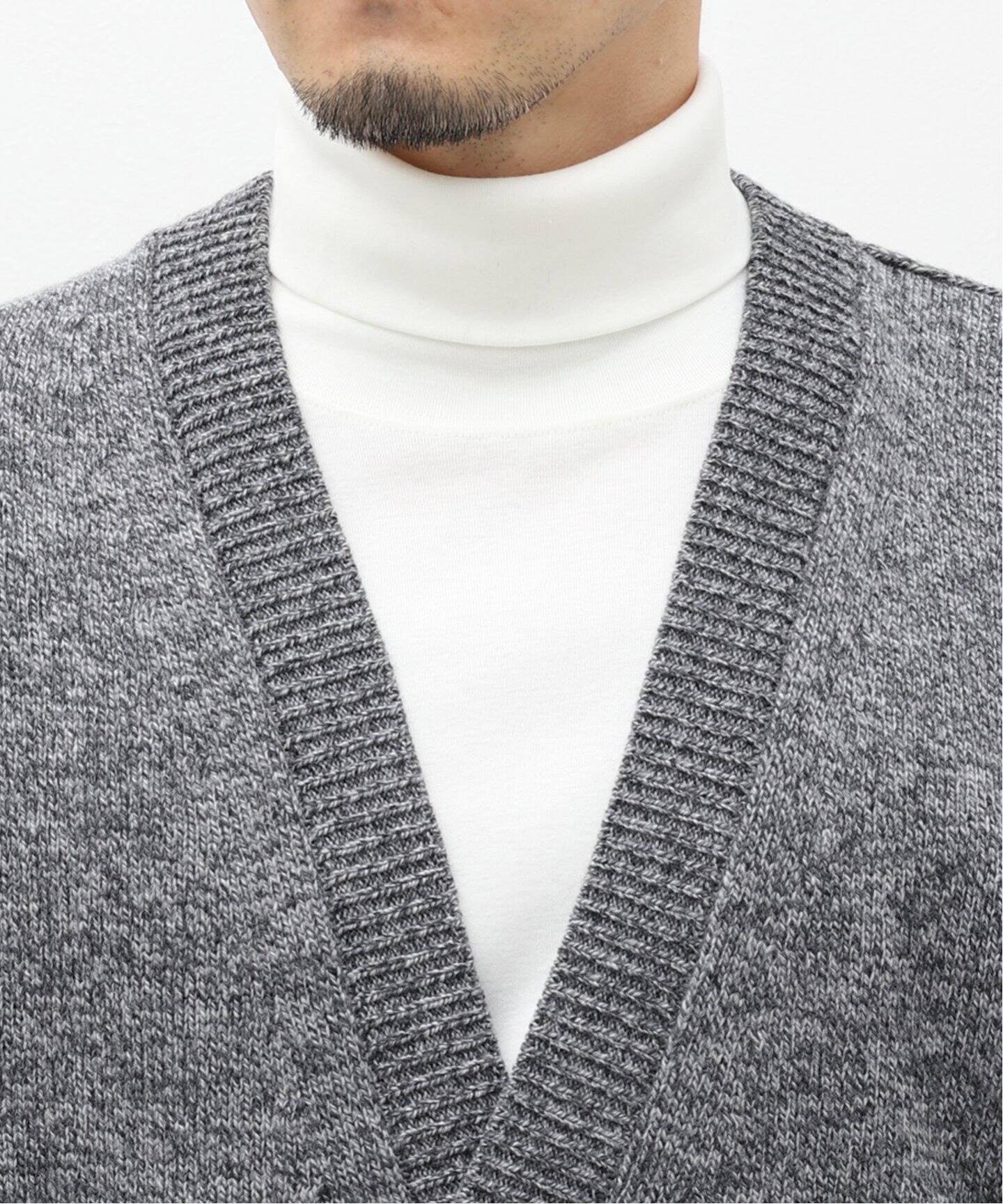 ATON / エイトン】WOOL MOULINE OVERSIZED CARDIGAN（カーディガン 