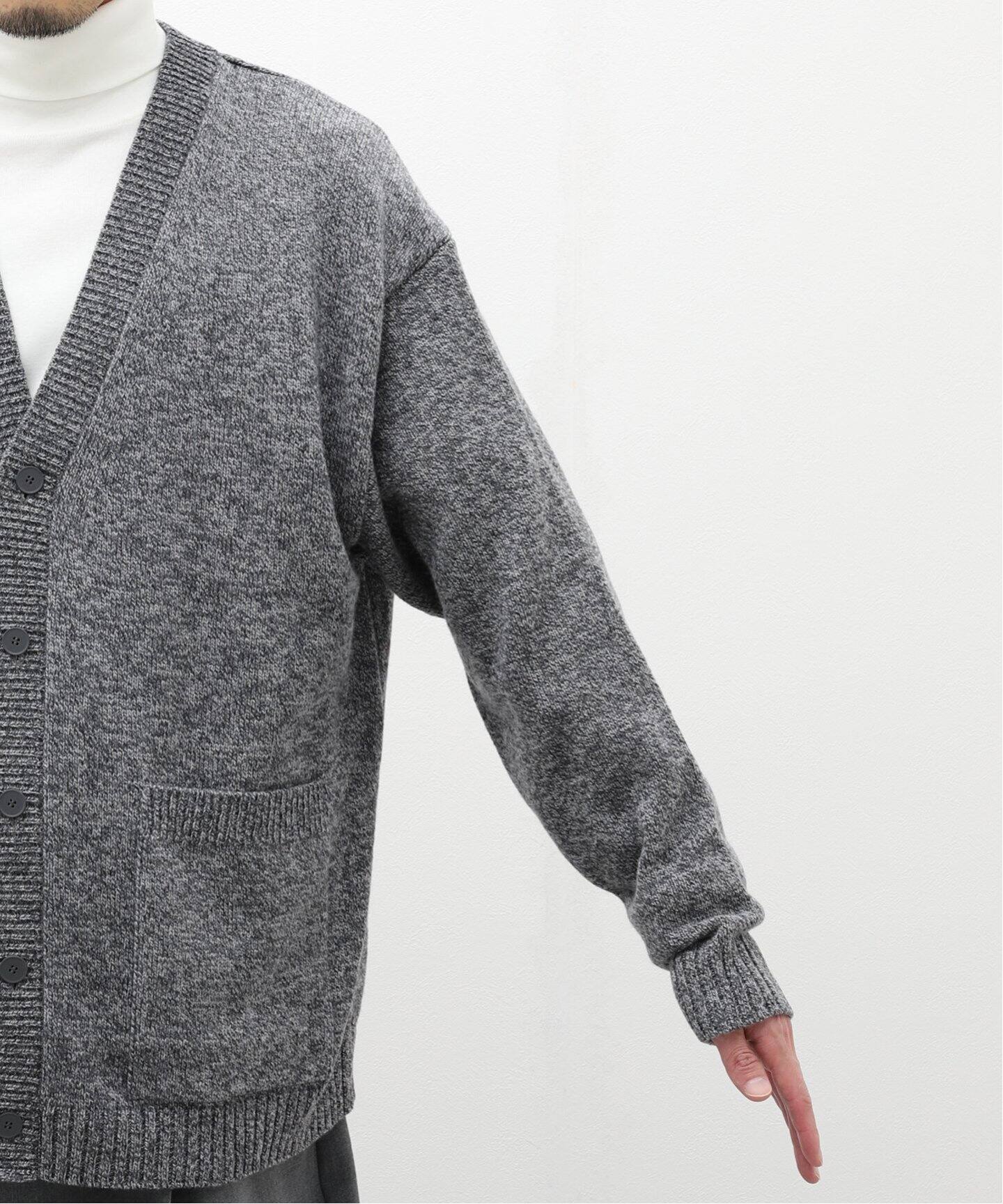 ATON / エイトン】WOOL MOULINE OVERSIZED CARDIGAN（カーディガン 