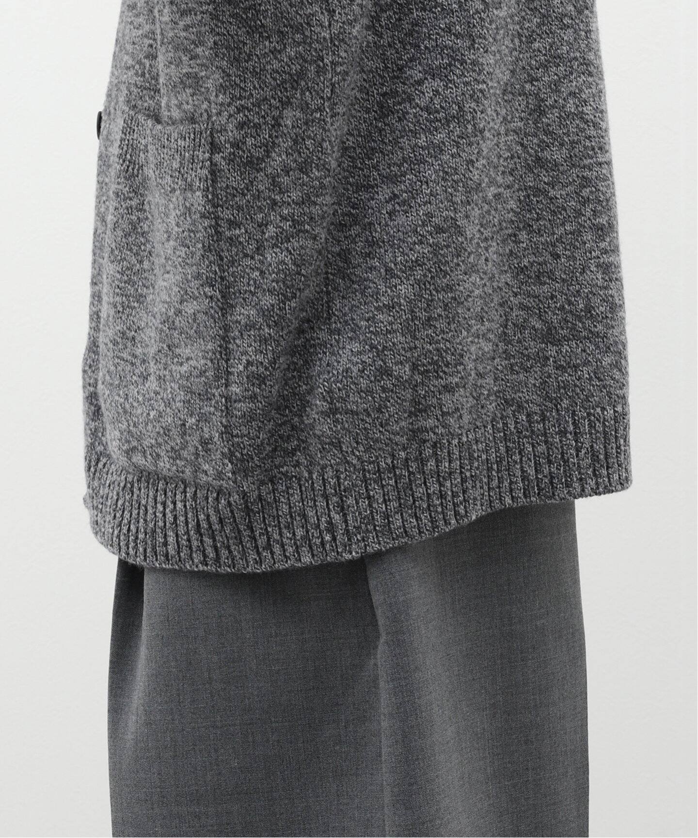 ATON / エイトン】WOOL MOULINE OVERSIZED CARDIGAN（カーディガン 