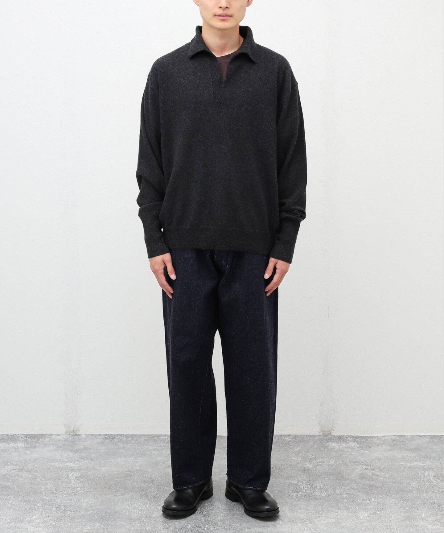 COMOLI / コモリ】カシミヤ スキッパーニット（ニット／セーター  