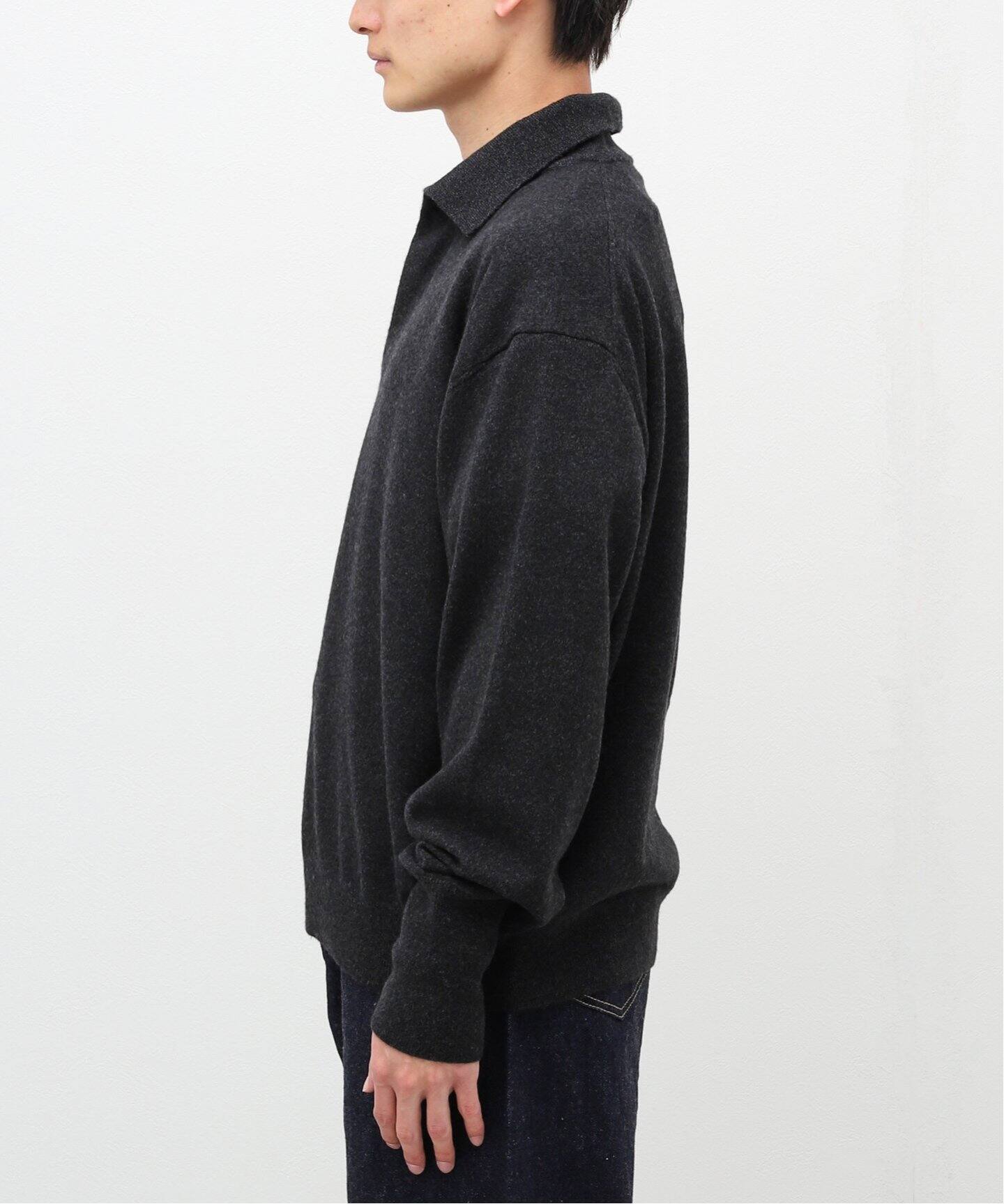 COMOLI / コモリ】カシミヤ スキッパーニット（ニット／セーター  