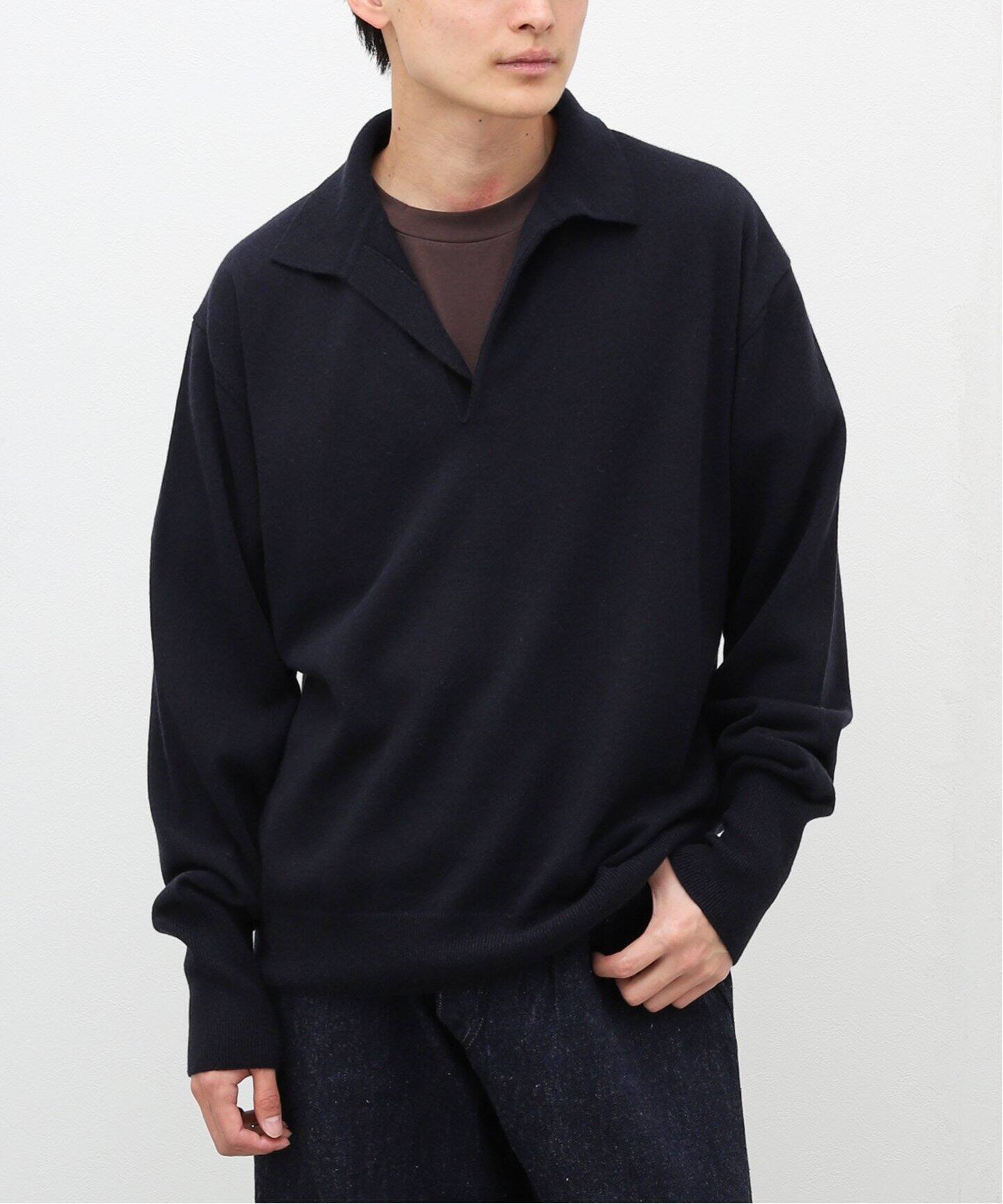 COMOLI / コモリ】カシミヤ スキッパーニット（ニット／セーター  