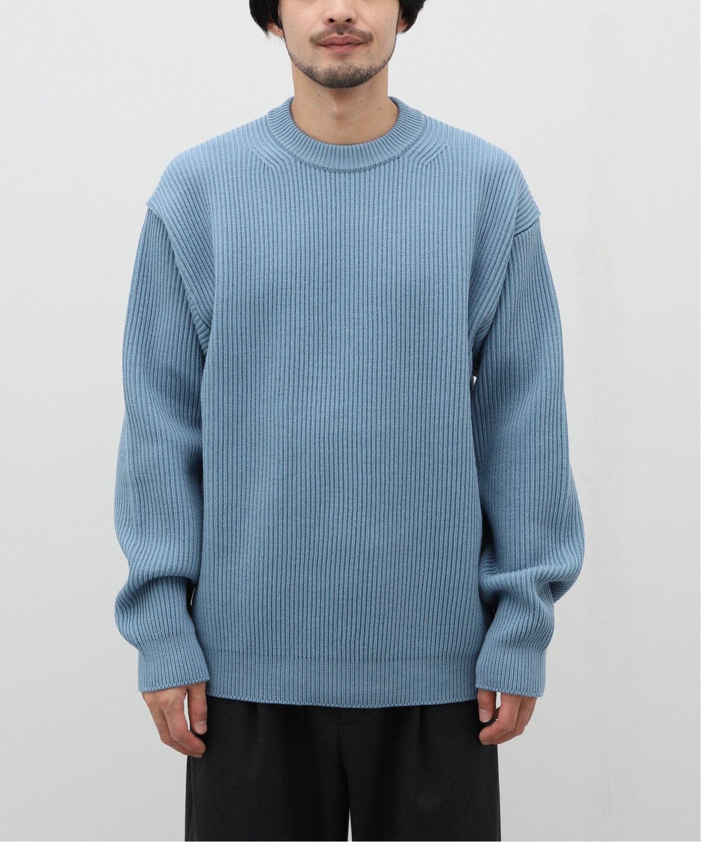 AURALEE / オーラリー】FRENCH MERINO RIB KNIT P/O（ニット／セーター  