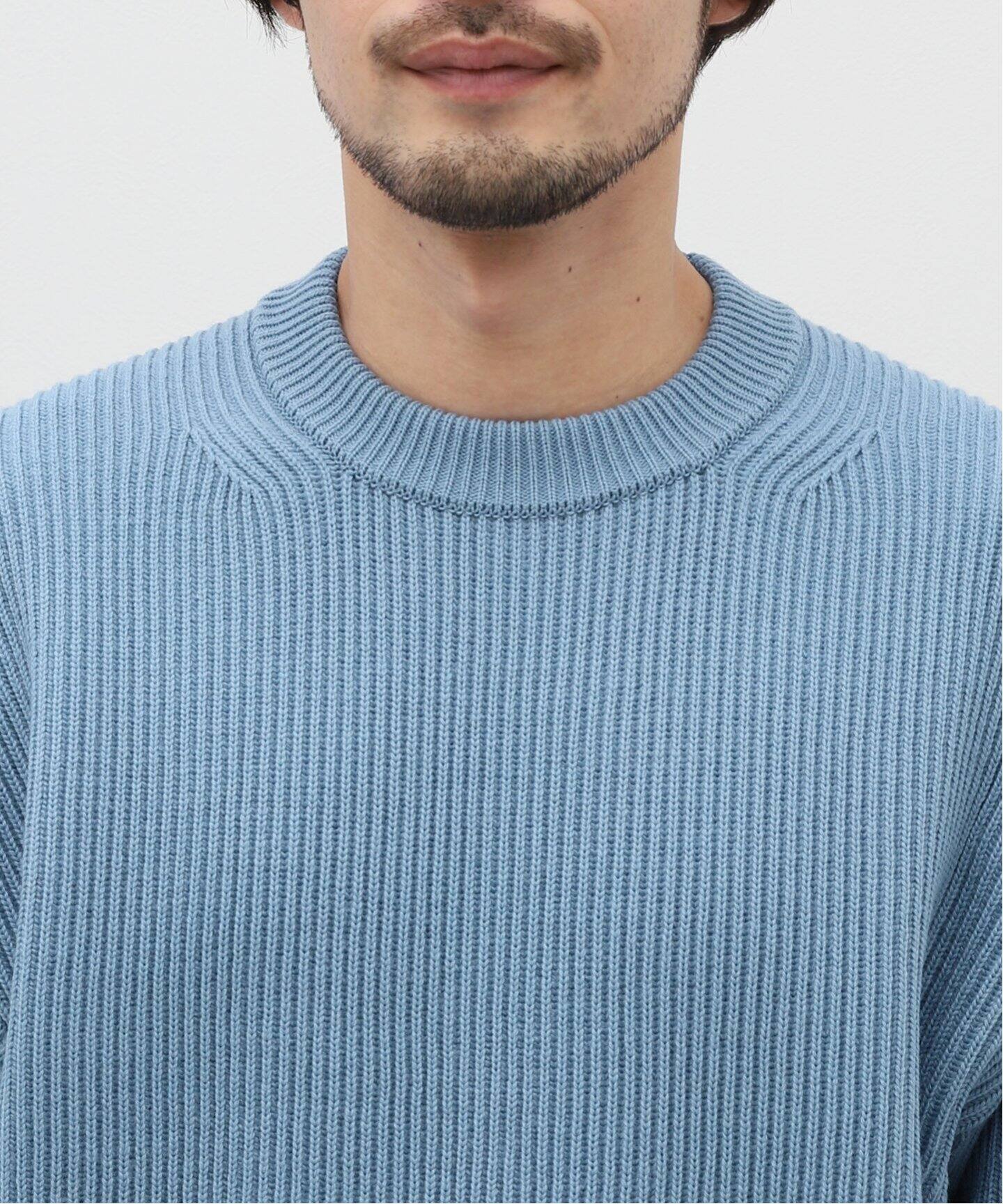 AURALEE / オーラリー】FRENCH MERINO RIB KNIT P/O（ニット／セーター 