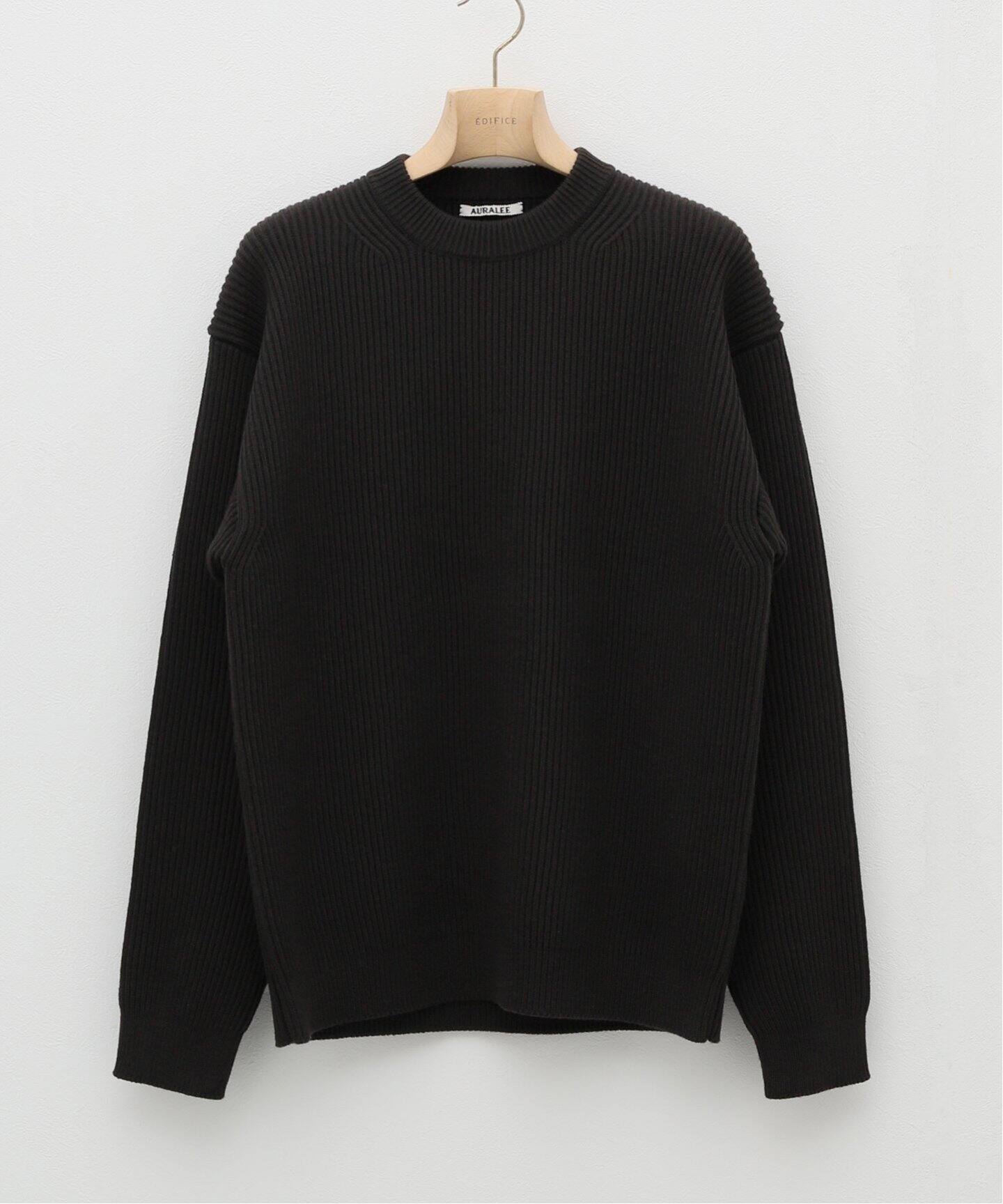 AURALEE / オーラリー】FRENCH MERINO RIB KNIT P/O（ニット／セーター 