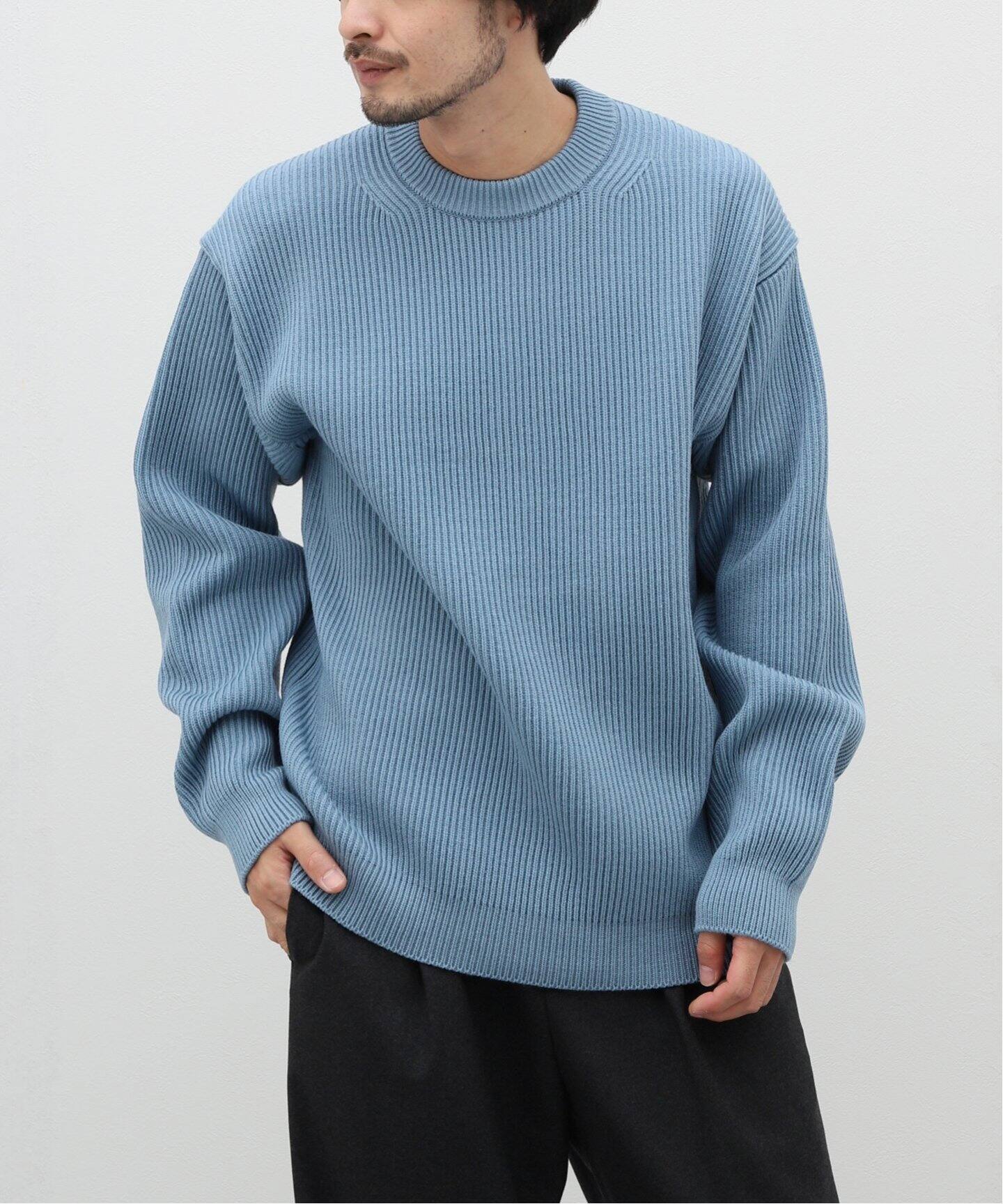 AURALEE / オーラリー】FRENCH MERINO RIB KNIT P/O（ニット／セーター  
