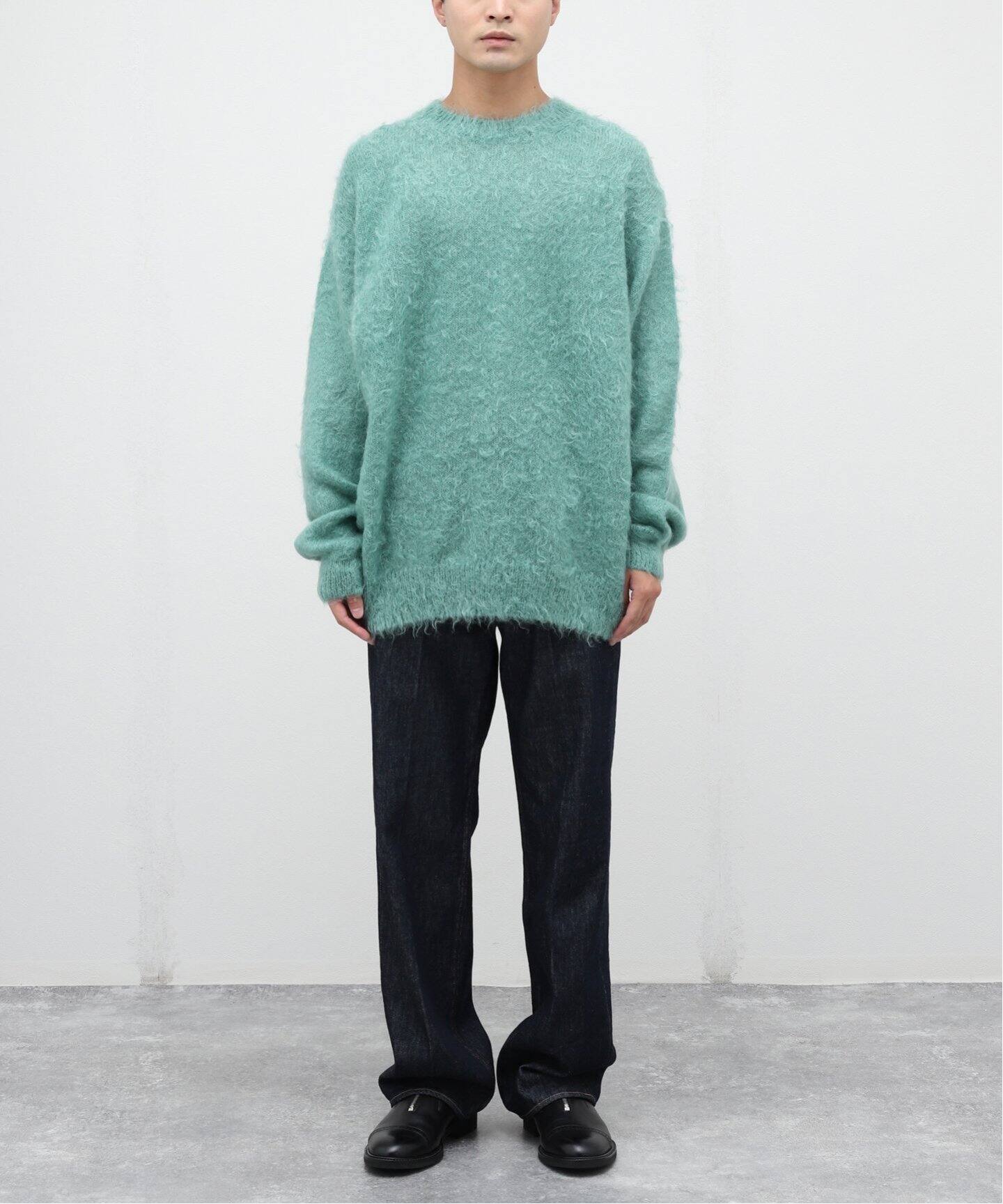 AURALEE BRUSHED SUPER KID MOHAIR KNIT 
