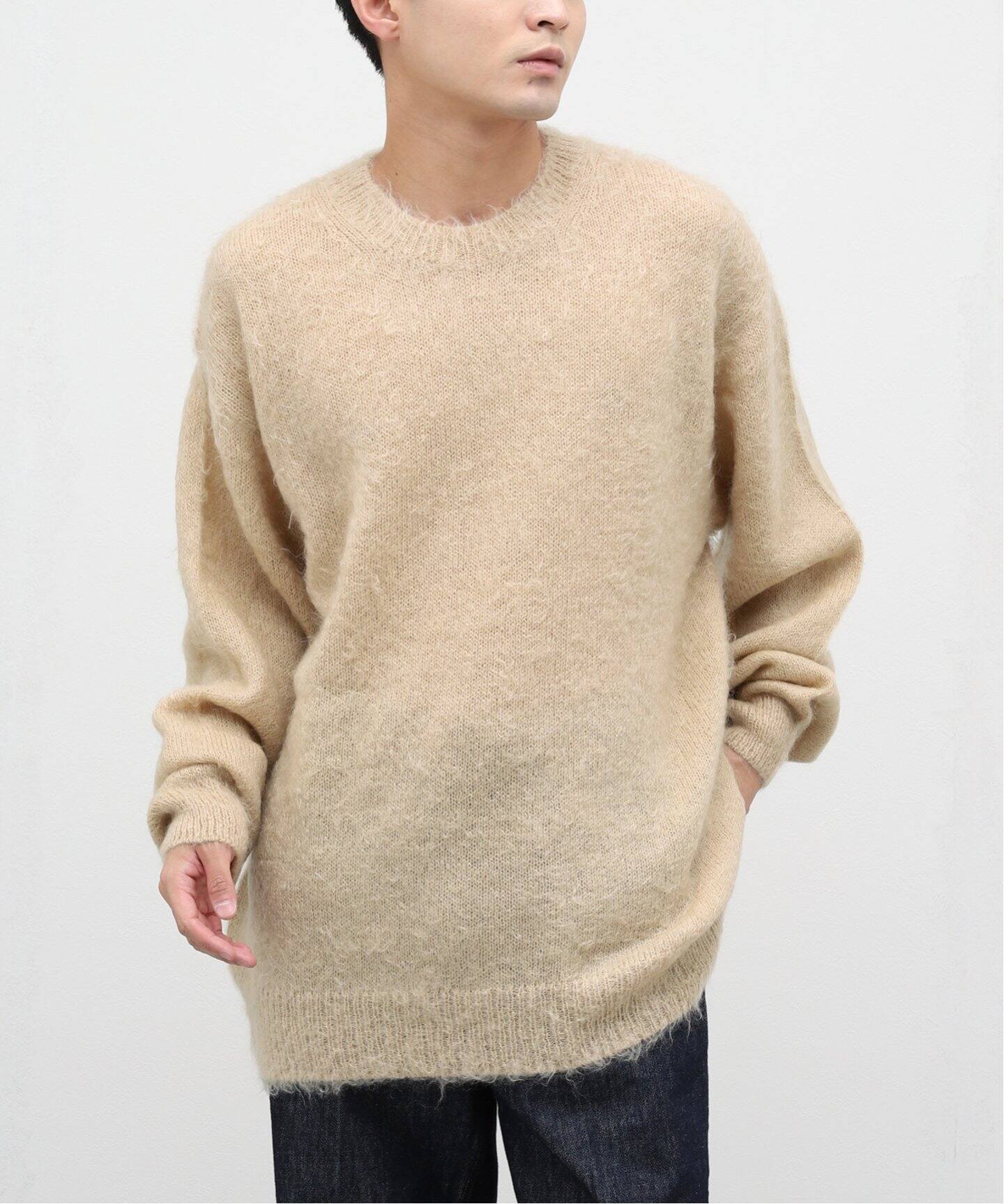 AURALEE / オーラリー】BRUSHED SUPER KID MOHAIR KNIT P/O（ニット  