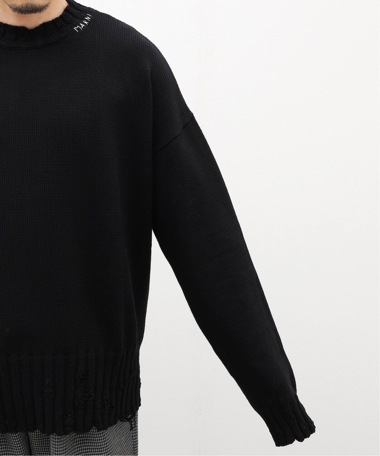 MARNI / マルニ】CLASH KNIT C/N Hand Embroidery（ニット／セーター 