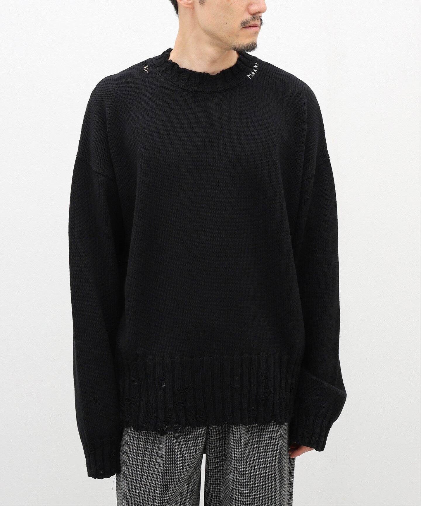 MARNI / マルニ】CLASH KNIT C/N Hand Embroidery（ニット／セーター 