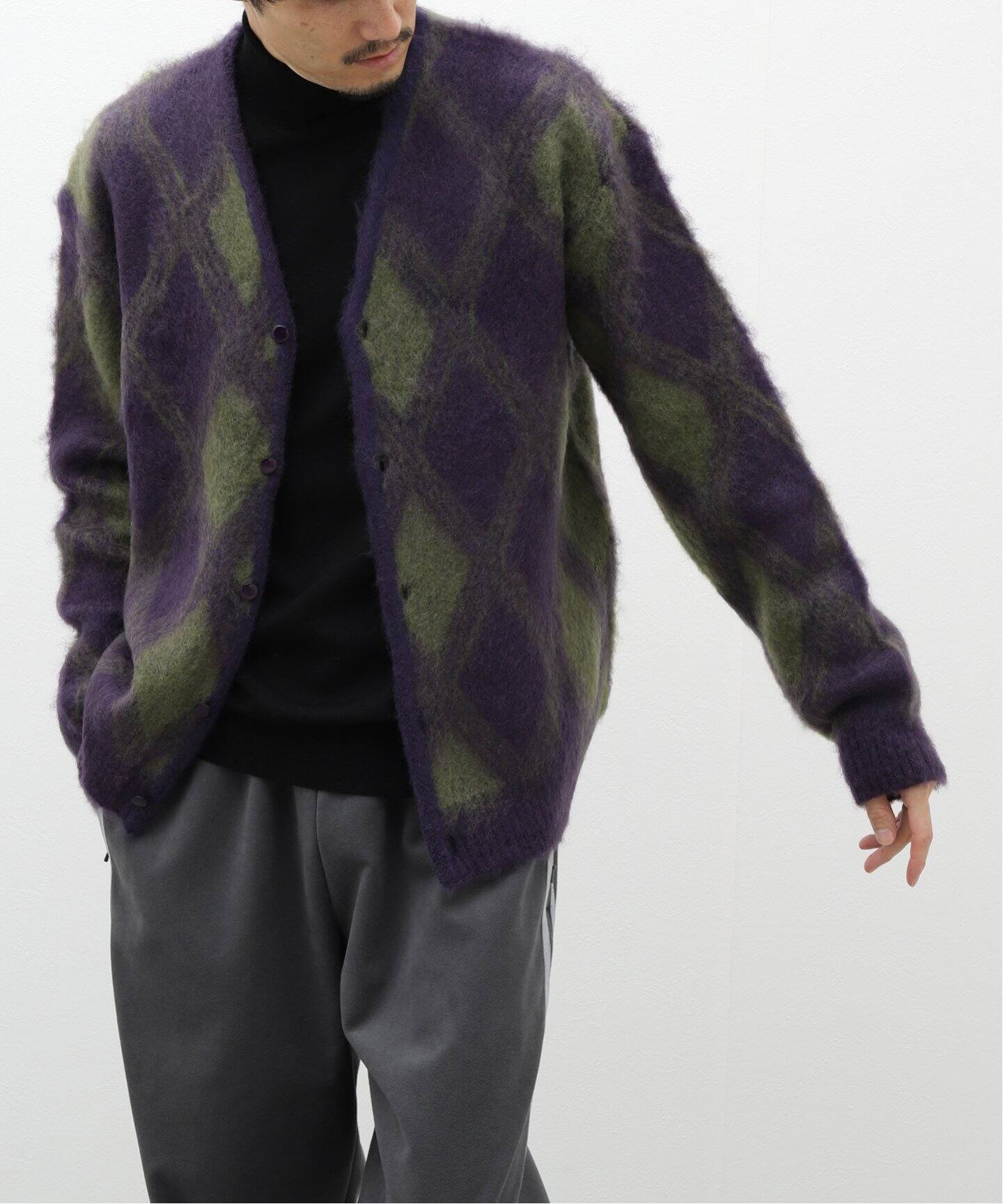 NEEDLES / ニードルズ】Mohair Cardigan - Argyle（カーディガン 