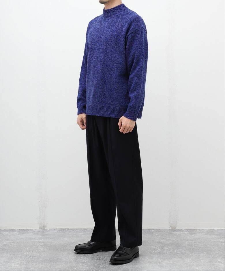 ATON / エイトン】別注 WOOL MOULINE MOCKNECK SWEATER（ニット 