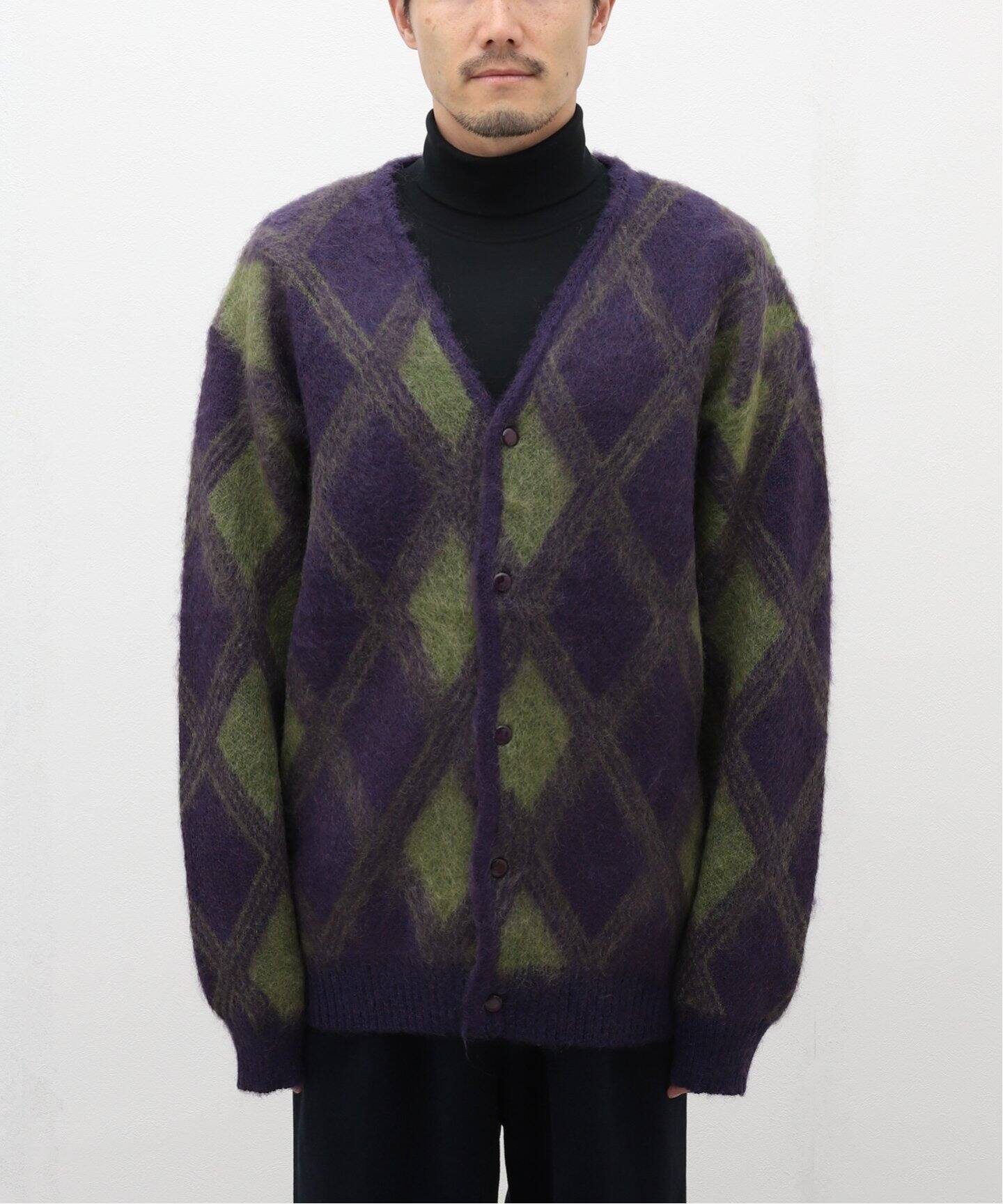 NEEDLES / ニードルズ】 Mohair Cardigan-Argyle（カーディガン）｜417 