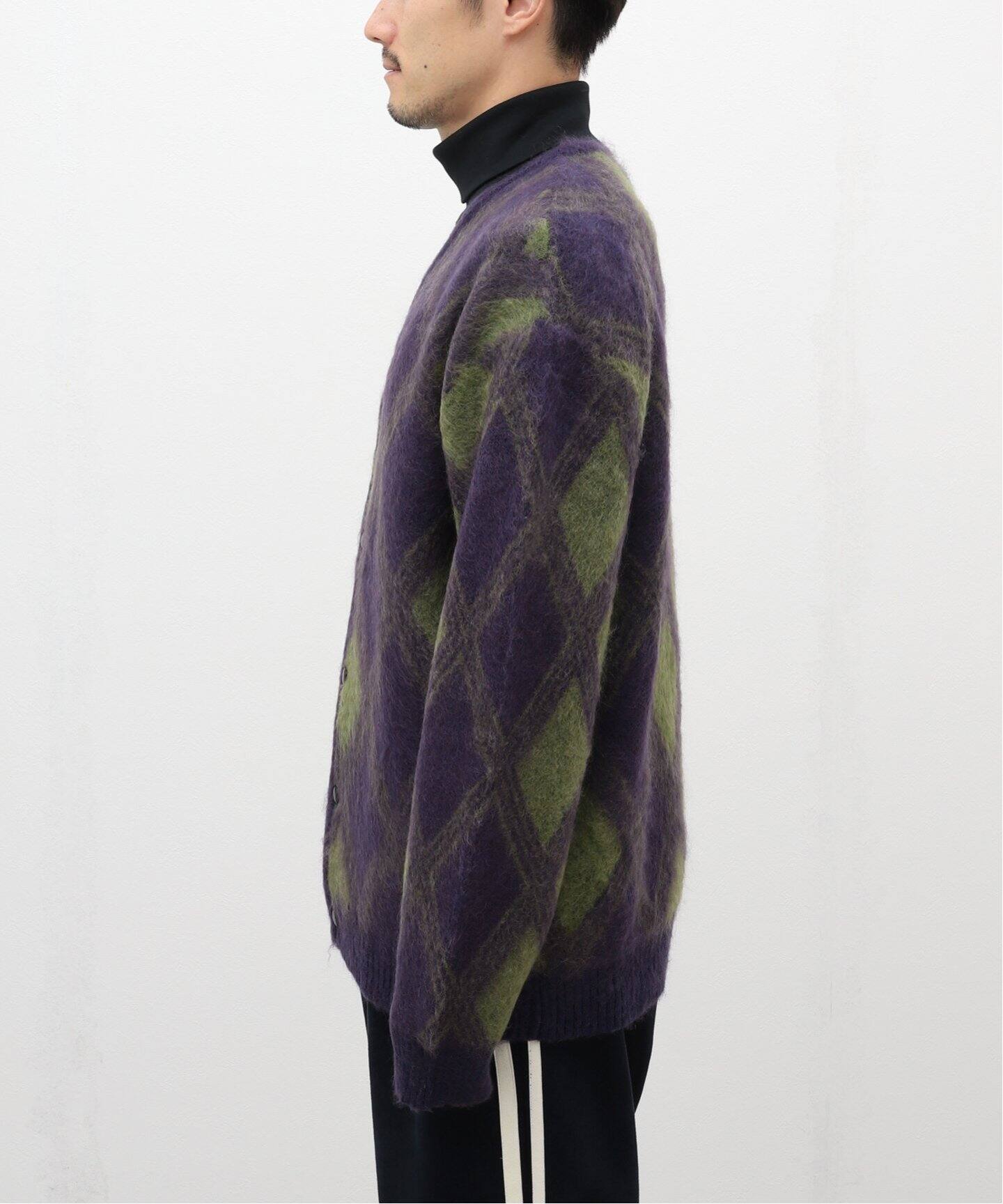 NEEDLES / ニードルズ】 Mohair Cardigan-Argyle（カーディガン）｜417 