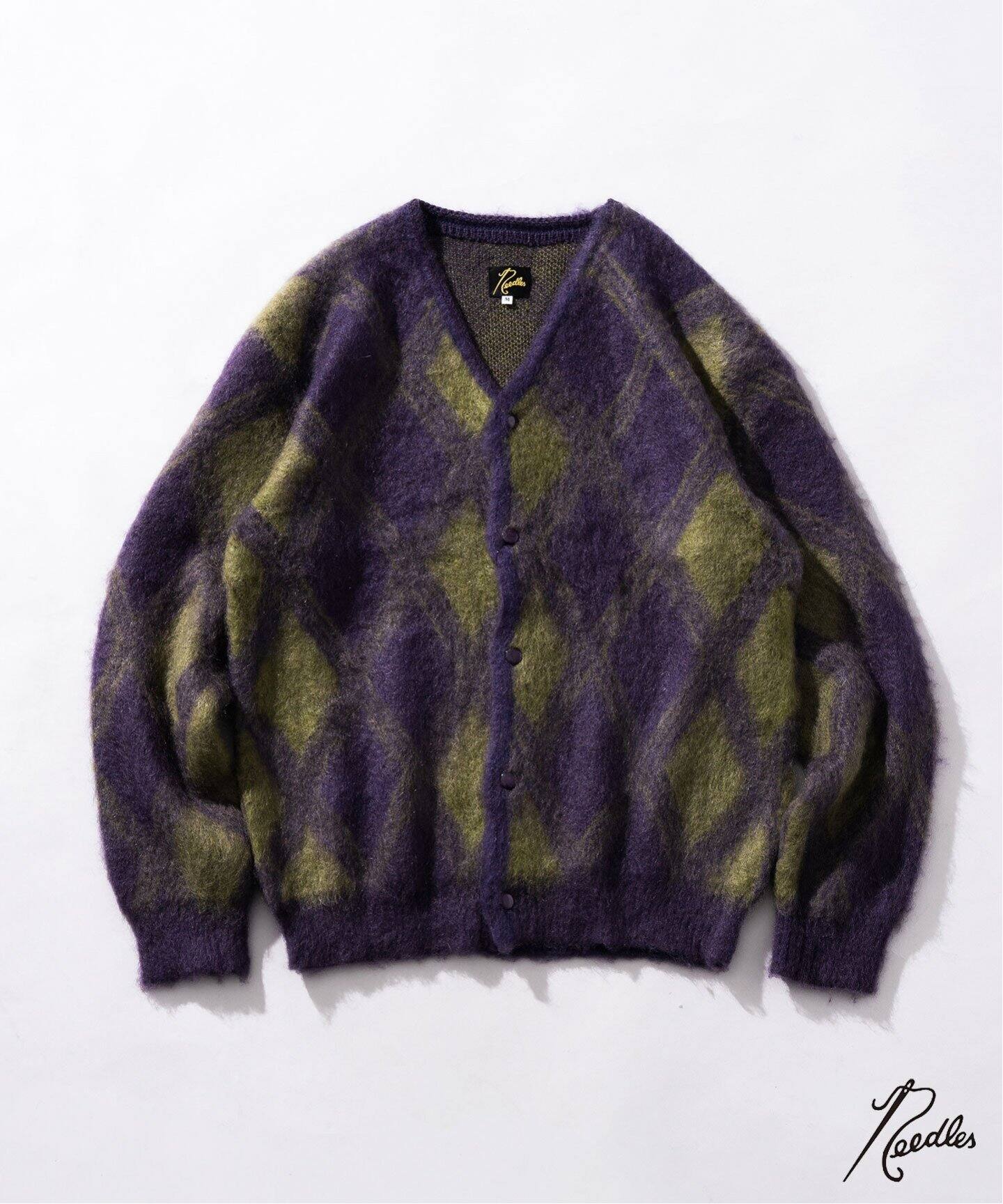 NEEDLES / ニードルズ】 Mohair Cardigan-Argyle（カーディガン）｜417 