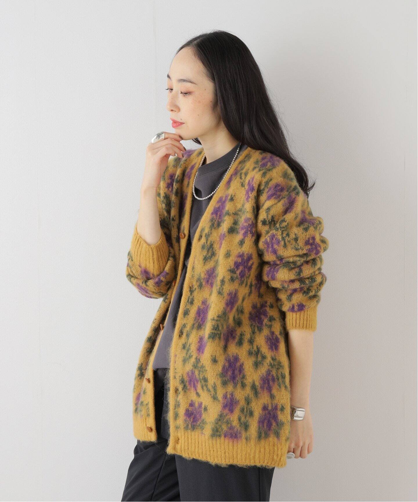NEEDLES / ニードルズ】 Mohair Cardigan-Flower（カーディガン）｜417  