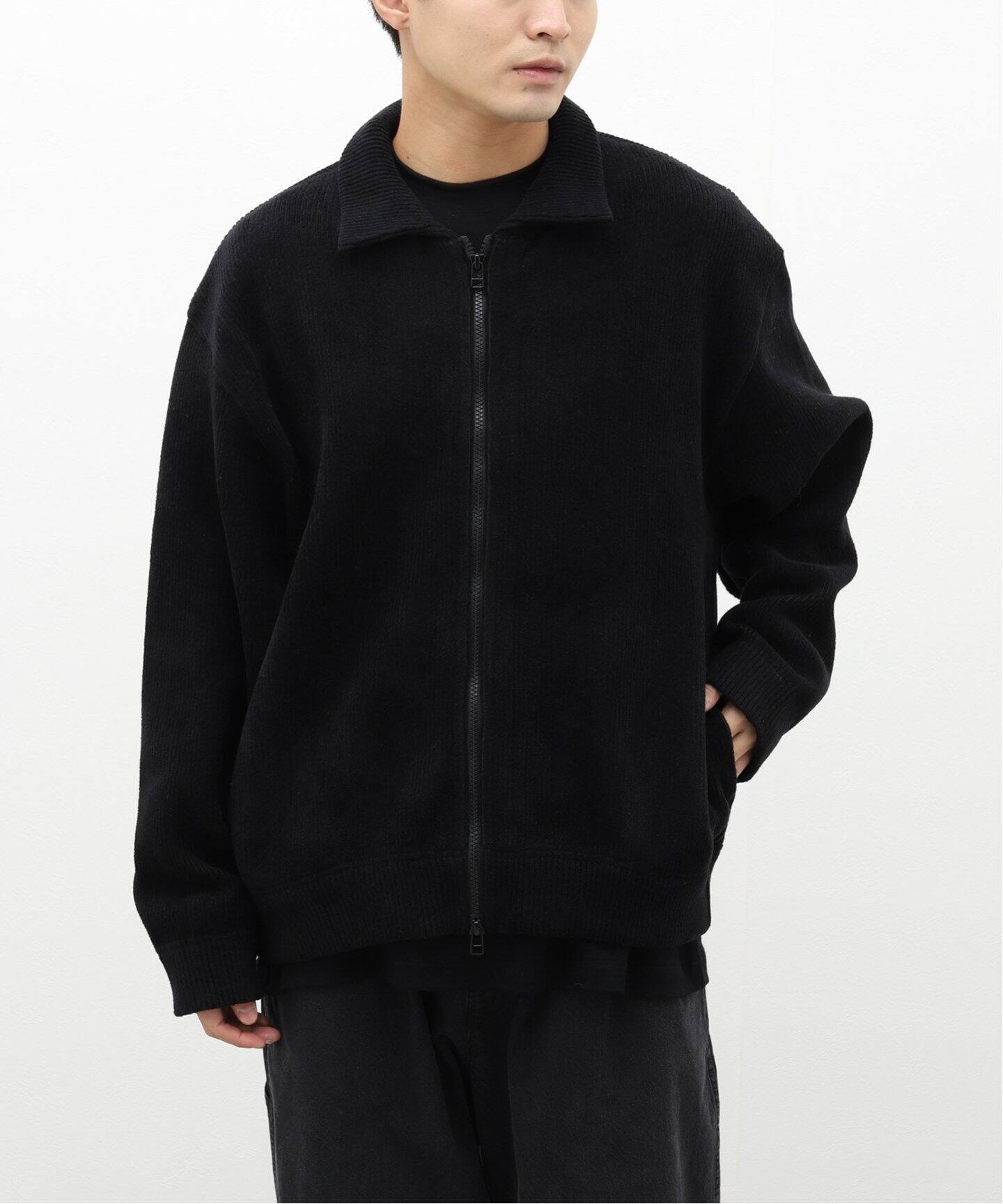 CREPUSCULE / クレプスキュール】Corduroy Zip Blouson（カーディガン 