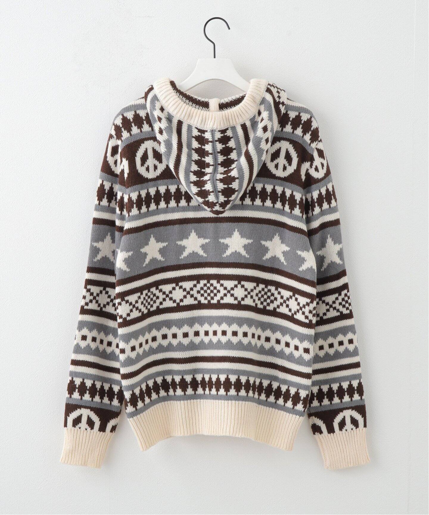 AFB / エーエフビー】PEACE KNIT HOODIE（ニット／セーター）｜PULP 