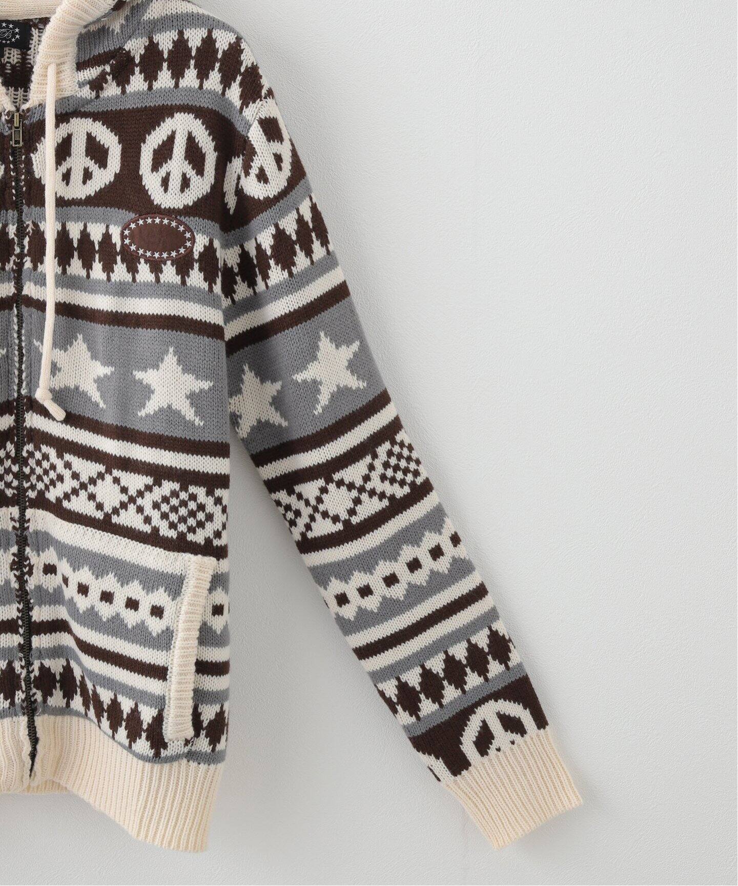 AFB / エーエフビー】PEACE KNIT HOODIE（ニット／セーター）｜PULP 