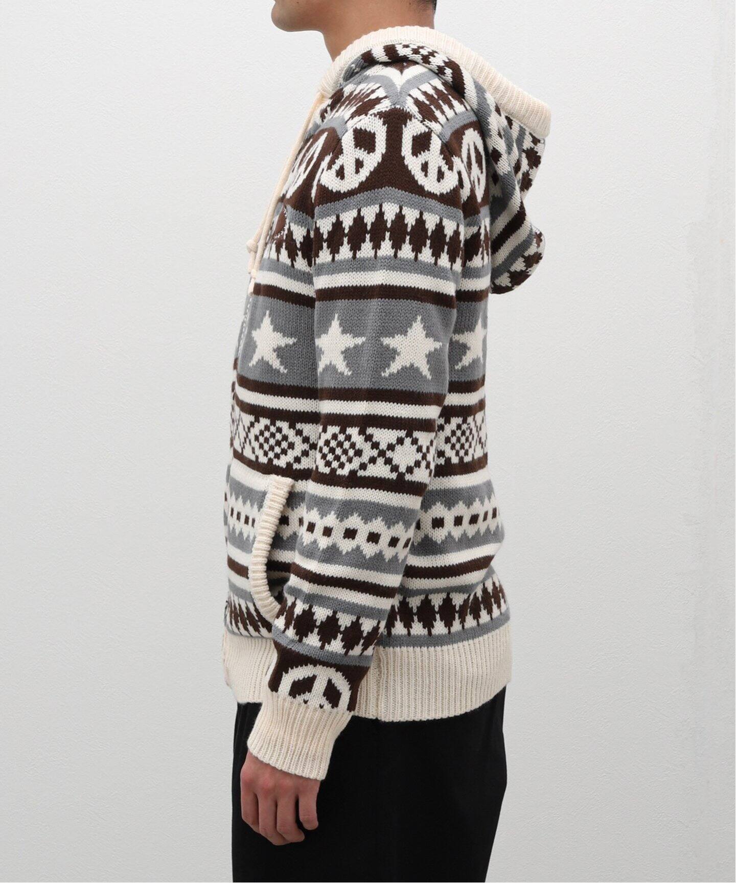 AFB / エーエフビー】PEACE KNIT HOODIE（ニット／セーター）｜PULP 