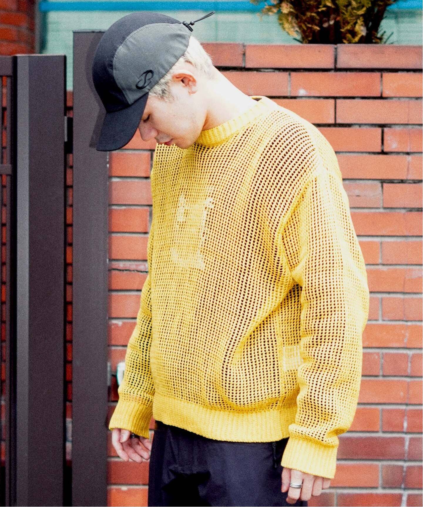 JIEDA / ジエダ】MESH OVERSIZED CREW（ニット／セーター）｜PULP 