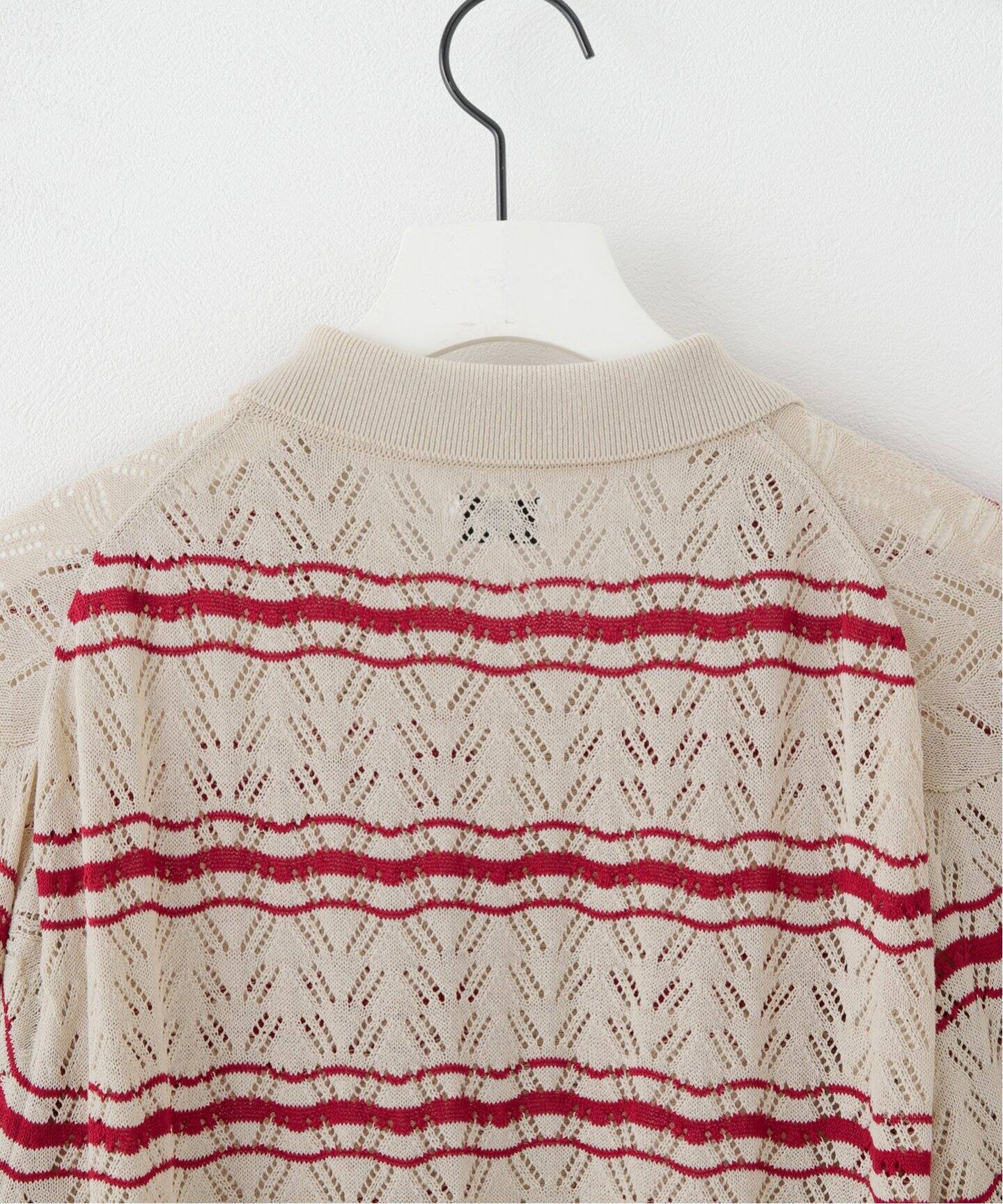 ALLEGE / アレッジ】OPENWARK BORDER CARDIGAN（カーディガン）｜PULP  