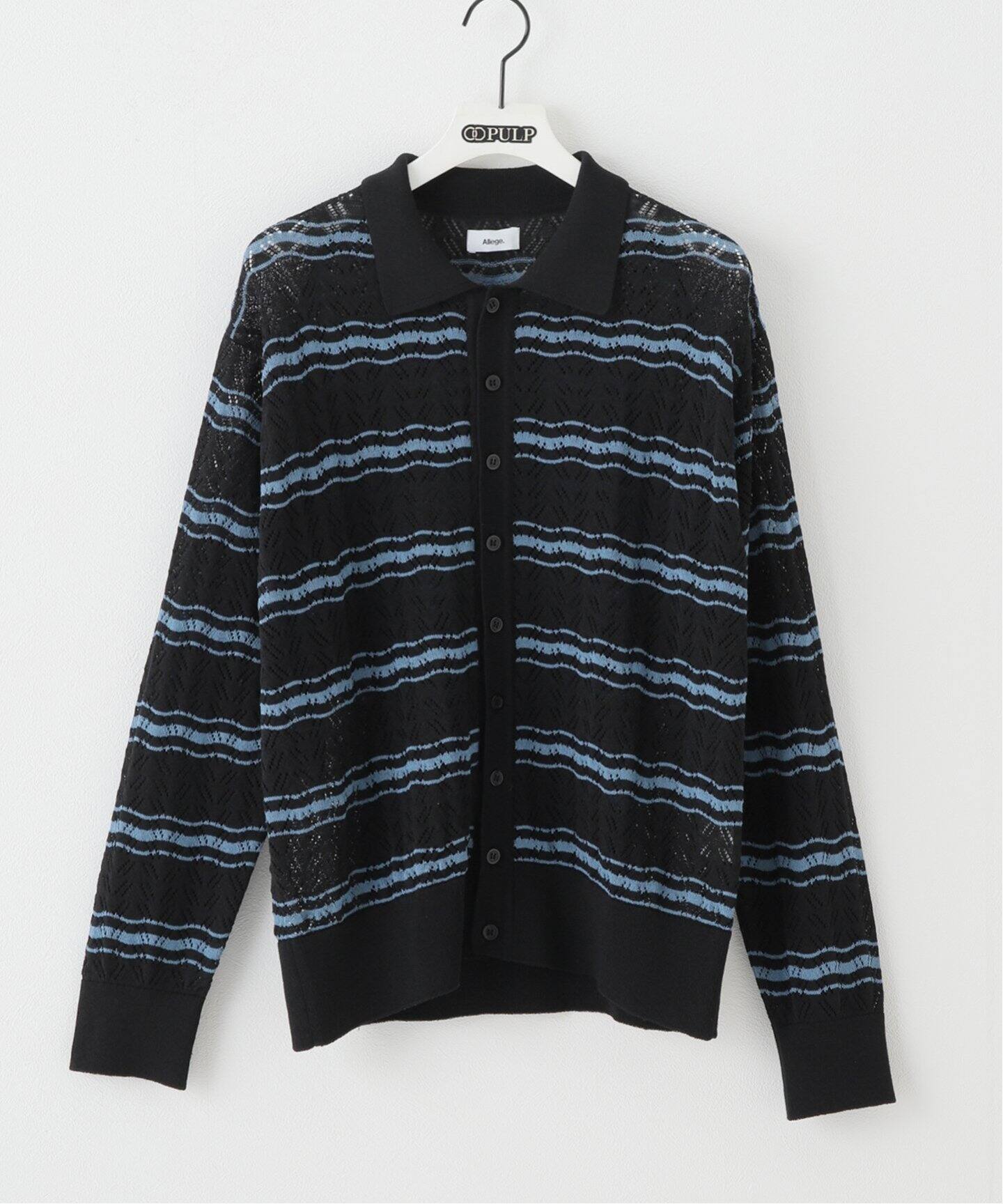 ALLEGE / アレッジ】OPENWARK BORDER CARDIGAN（カーディガン）｜PULP  