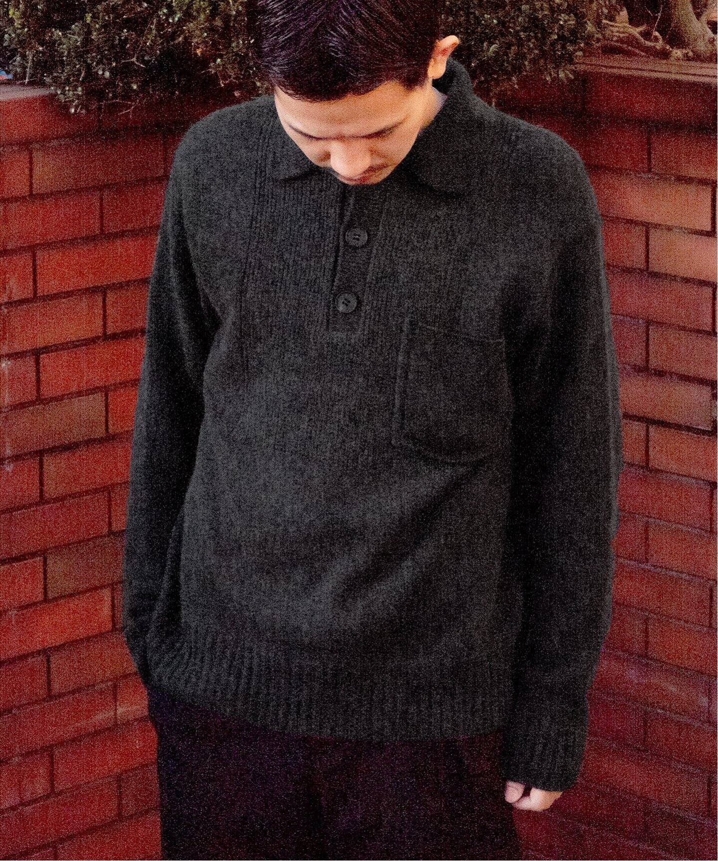 MATSUFUJI / マツフジ】WOOL KNIT ポロシャツ（ニット／セーター 
