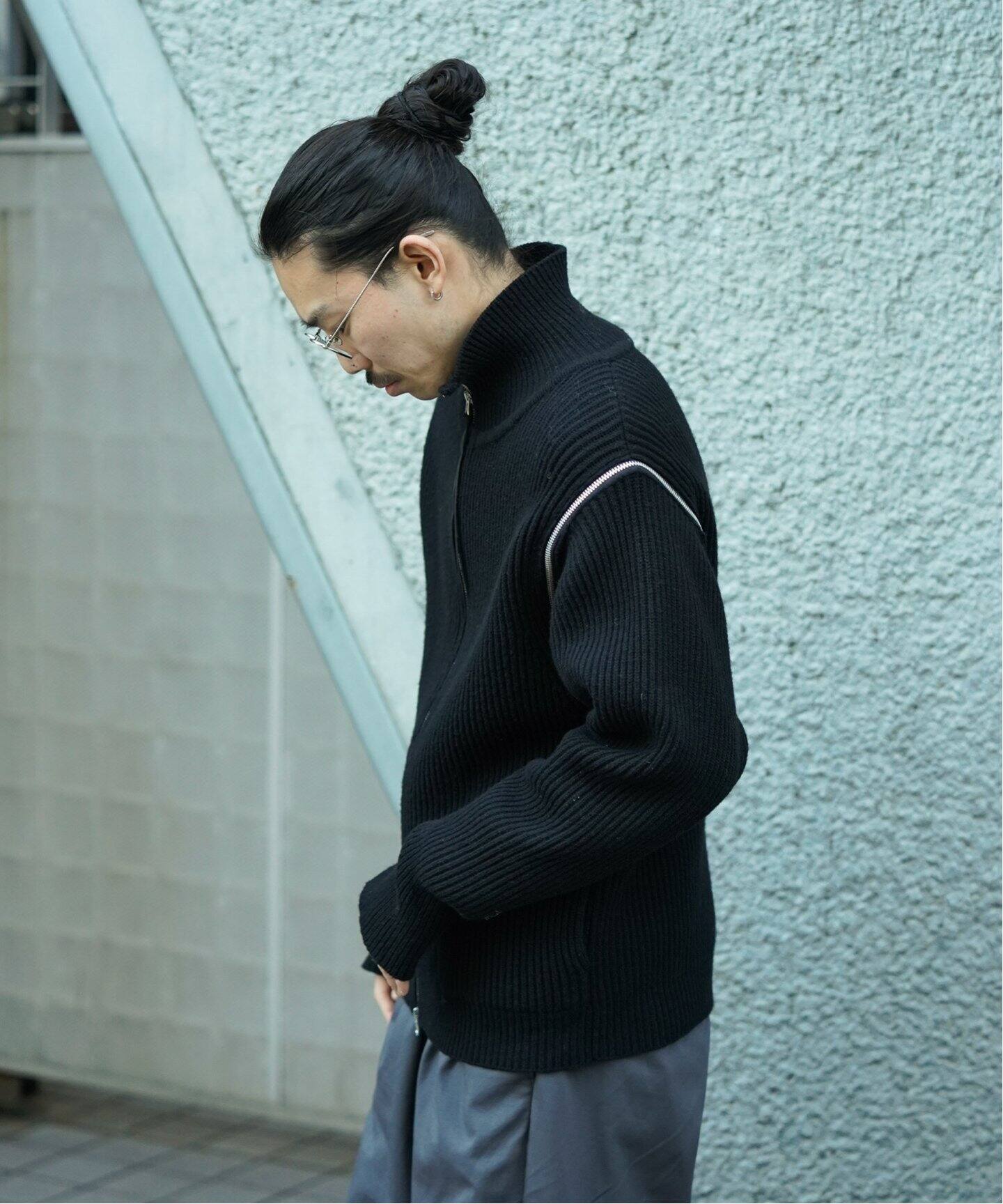 JIEDA / ジエダ】2WAY ZIP UP KNIT（ニット／セーター）｜PULP（パルプ 