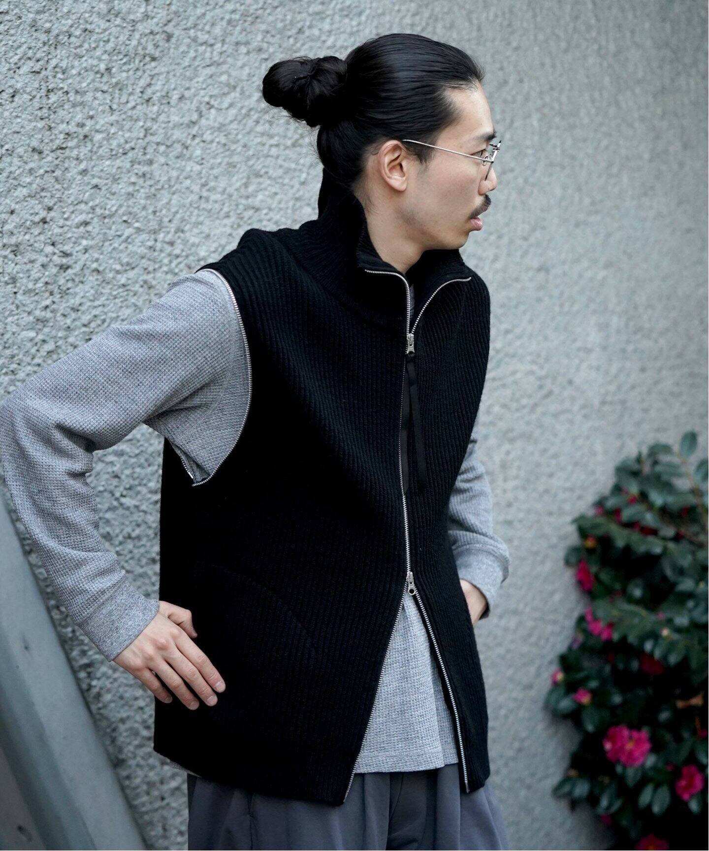 JIEDA / ジエダ】2WAY ZIP UP KNIT（ニット／セーター）｜PULP（パルプ 