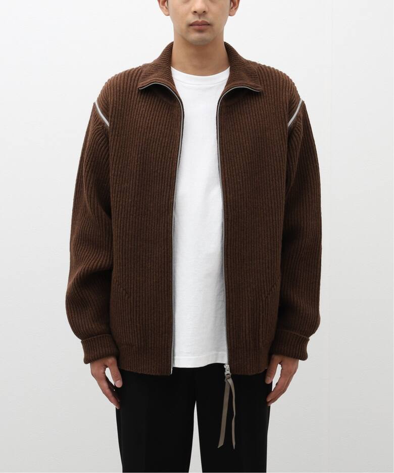 JIEDA / ジエダ】2WAY ZIP UP KNIT（ニット／セーター）｜PULP（パルプ 