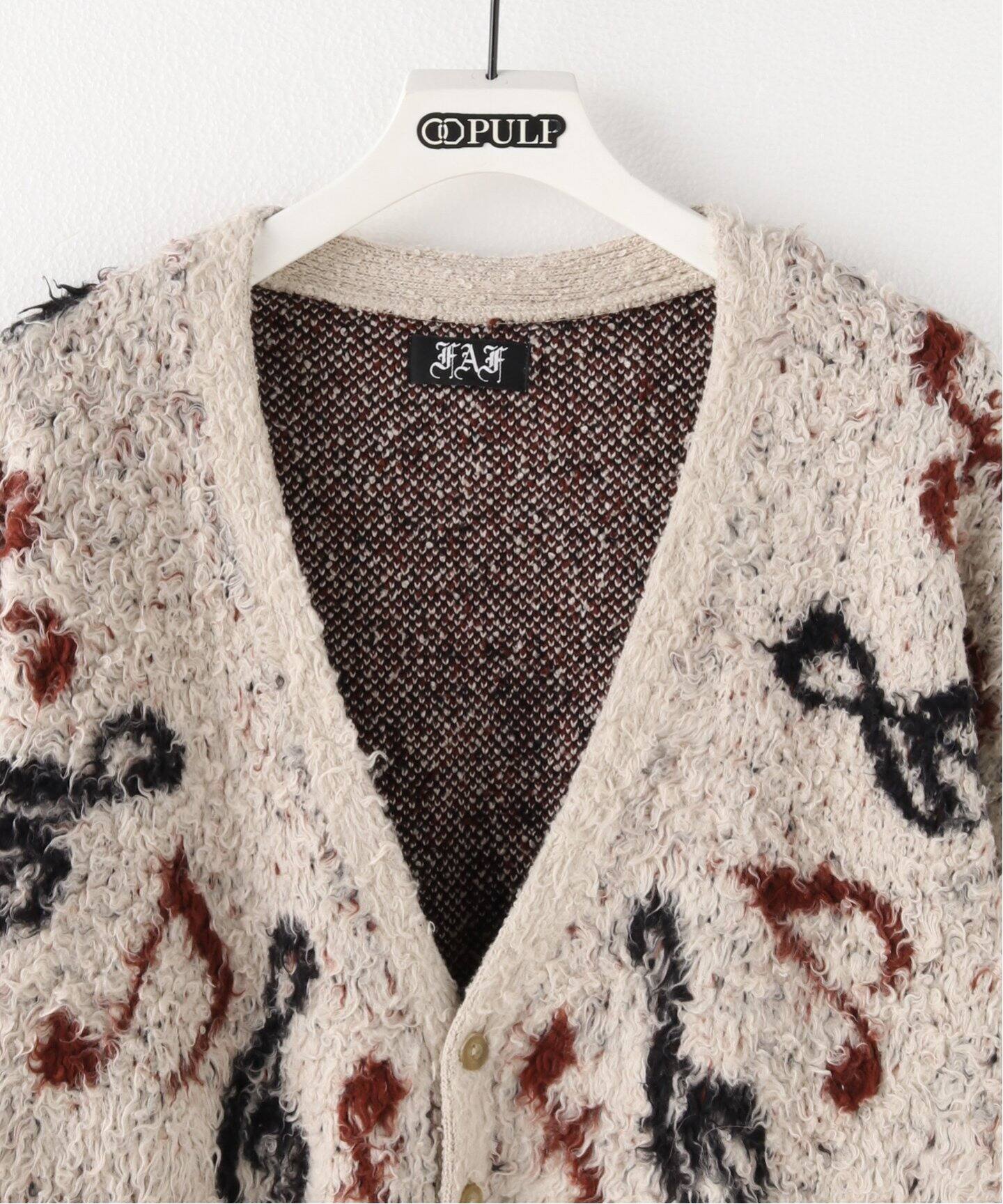 FAF (FAKE AS FLOWERS) / フェイク アス フラワーズ】NOTES CARDIGAN 