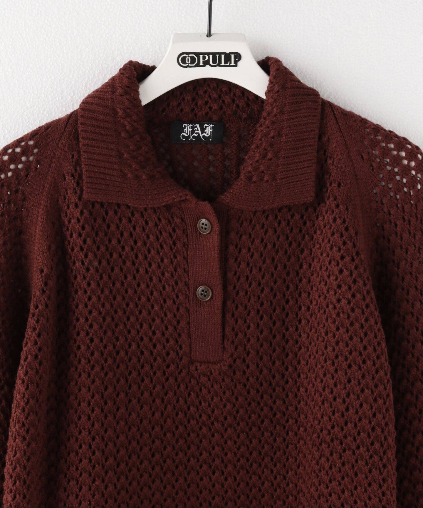 FAF (FAKE AS FLOWERS) / フェイク アス フラワーズ】OPENWORK KNIT 
