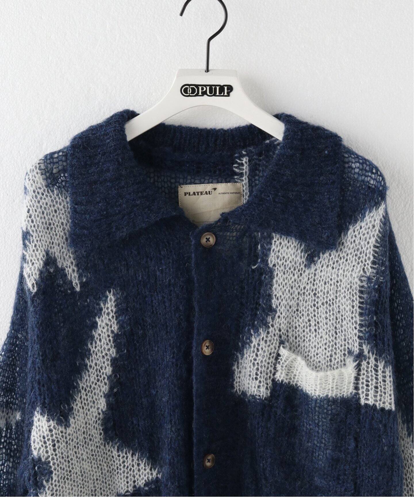 Plateau Studio / プラトースタジオ】MOHAIR STA SHIRT（カーディガン 