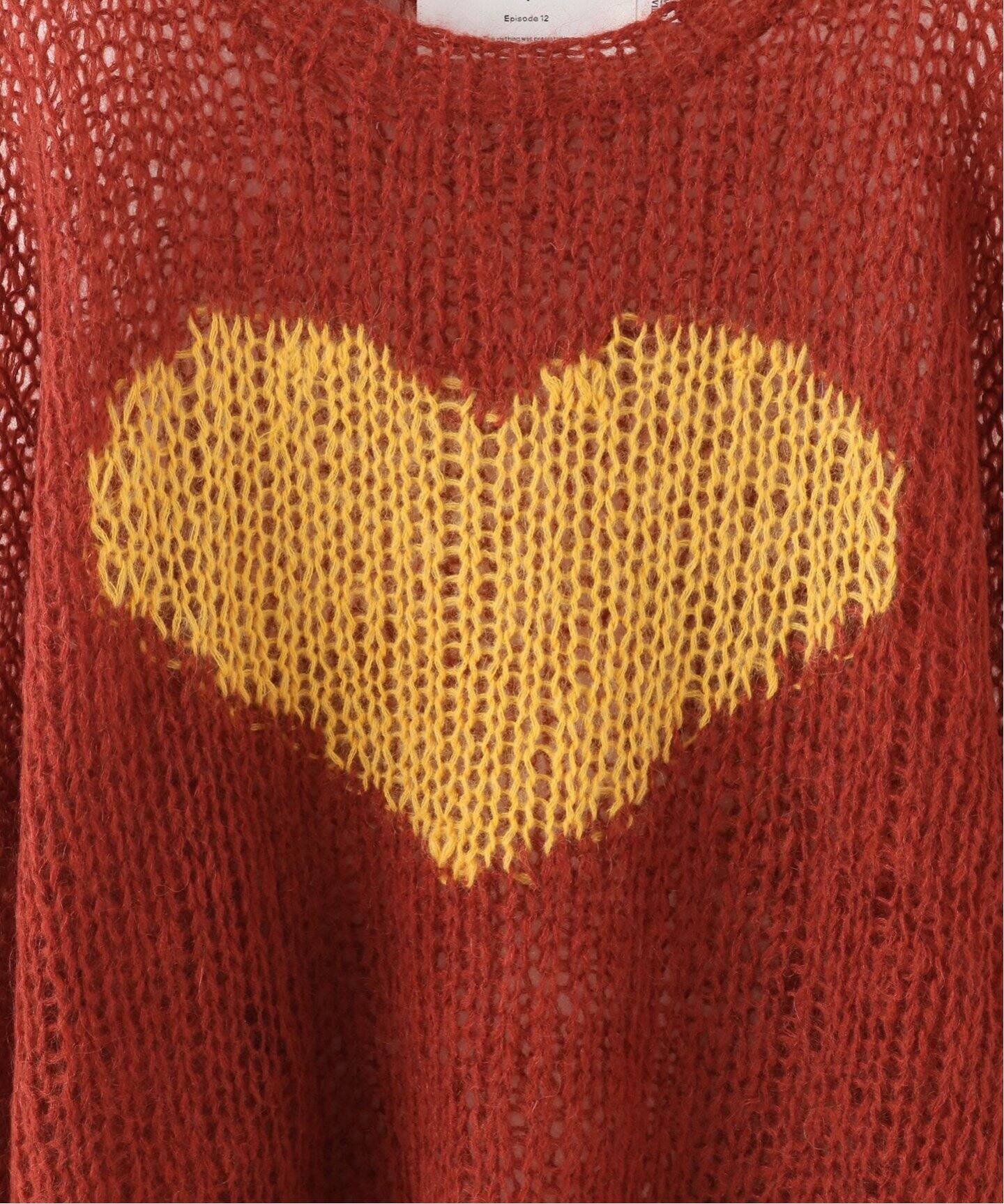 DAIRIKU / ダイリク】Heart Mohair Knit Pullover（ニット／セーター 