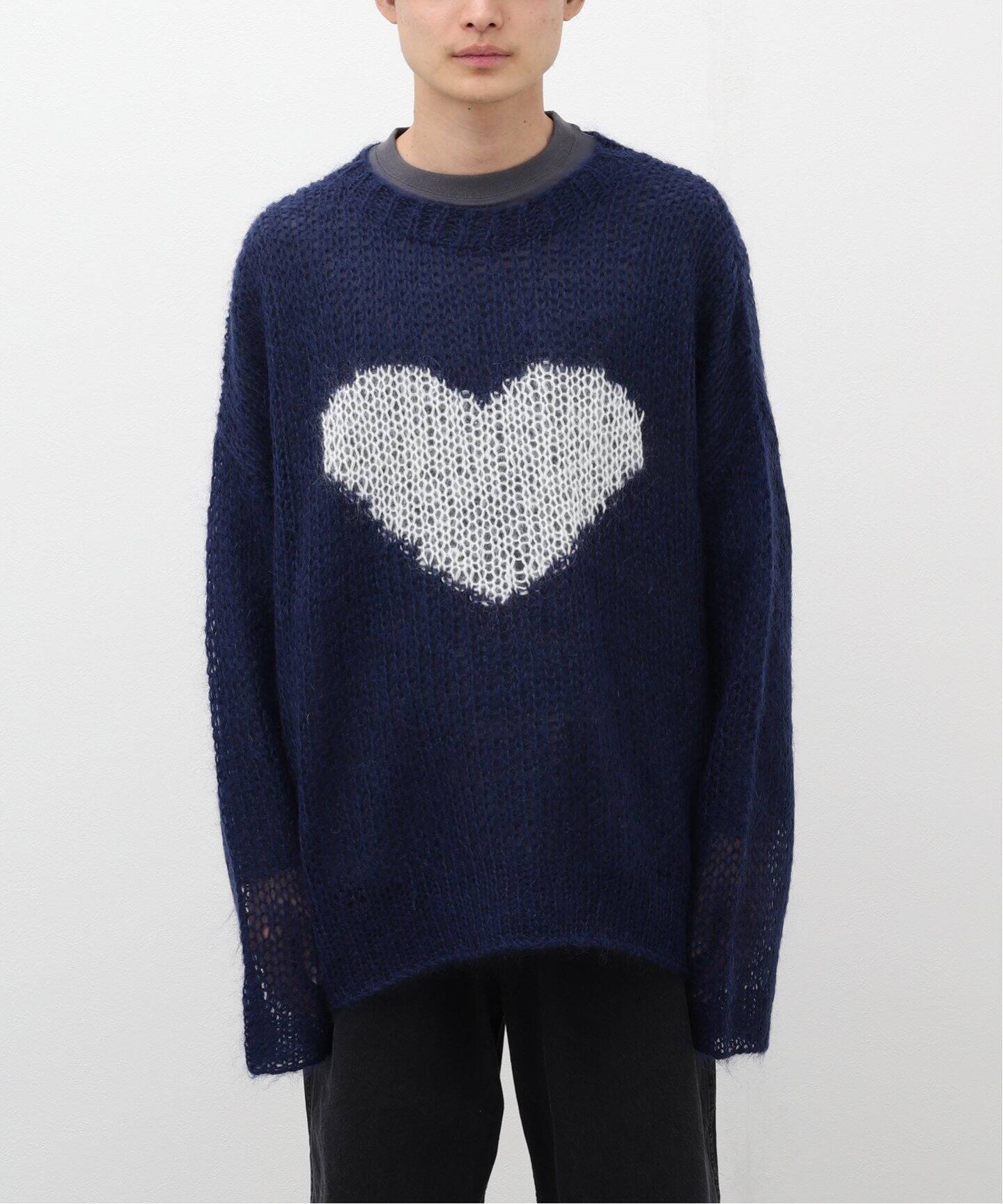 DAIRIKU / ダイリク】Heart Mohair Knit Pullover（ニット／セーター  
