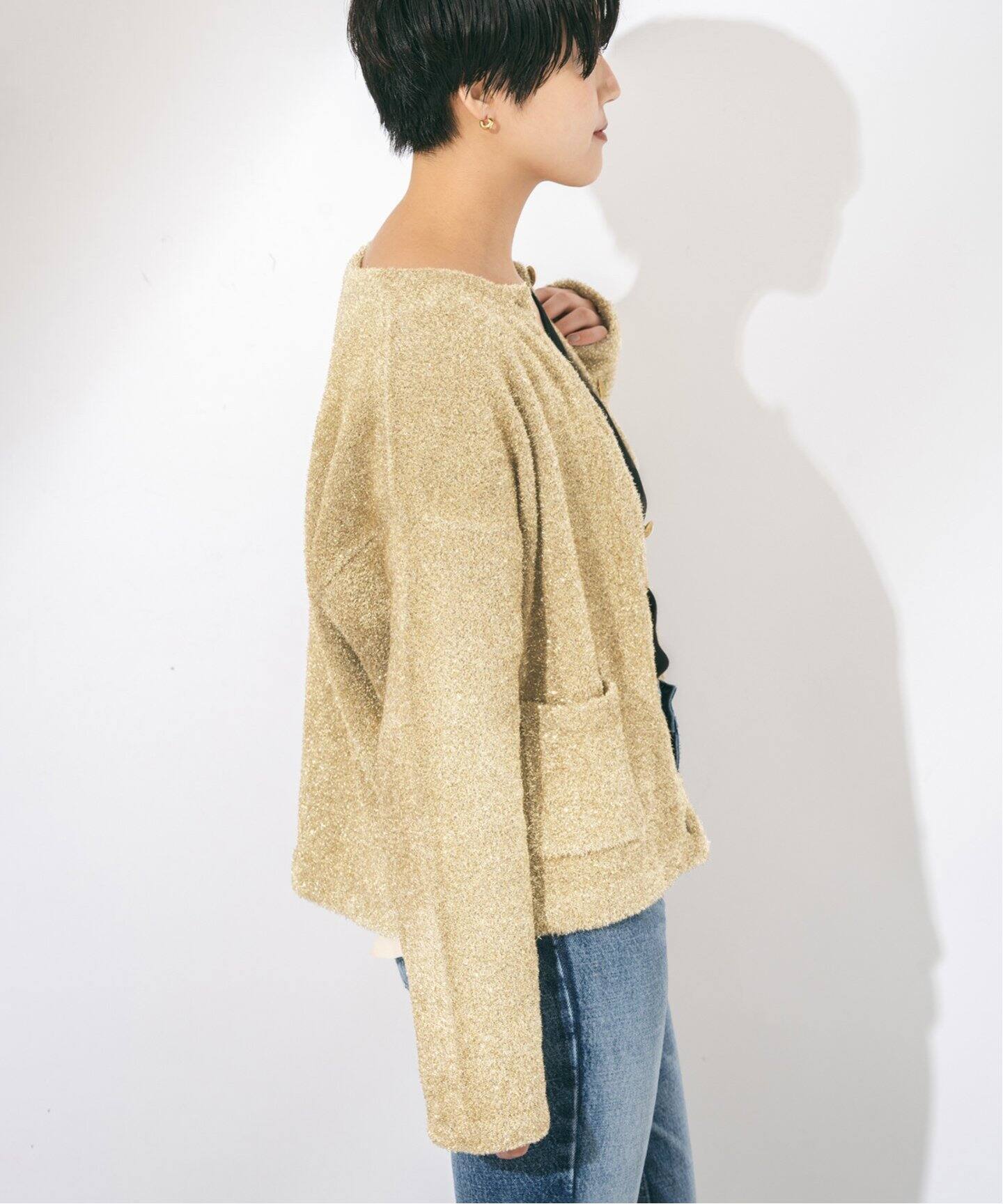 ラメシャギーカーディガン（カーディガン）｜JOURNAL STANDARD L  