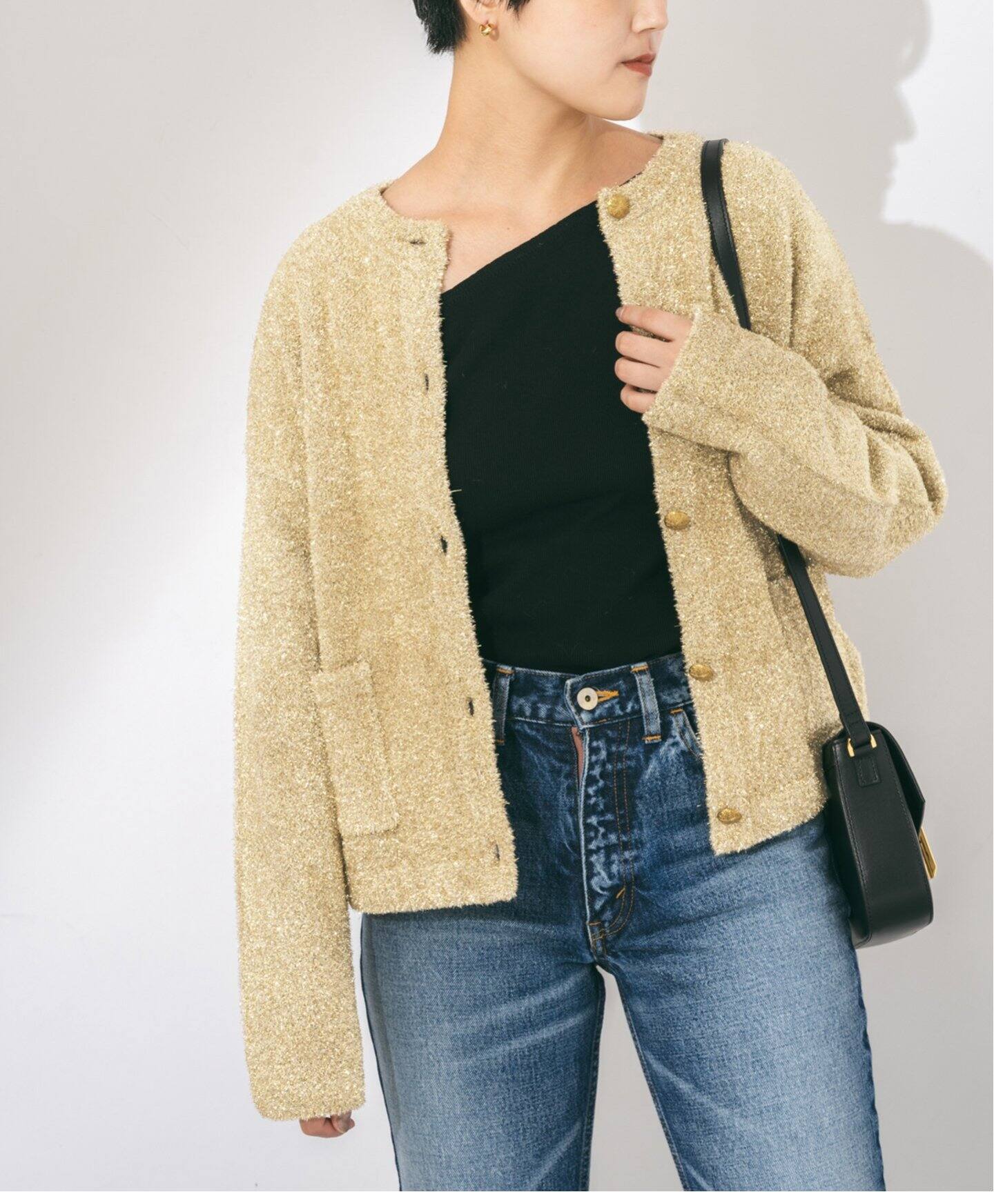 ラメシャギーカーディガン（カーディガン）｜JOURNAL STANDARD L  