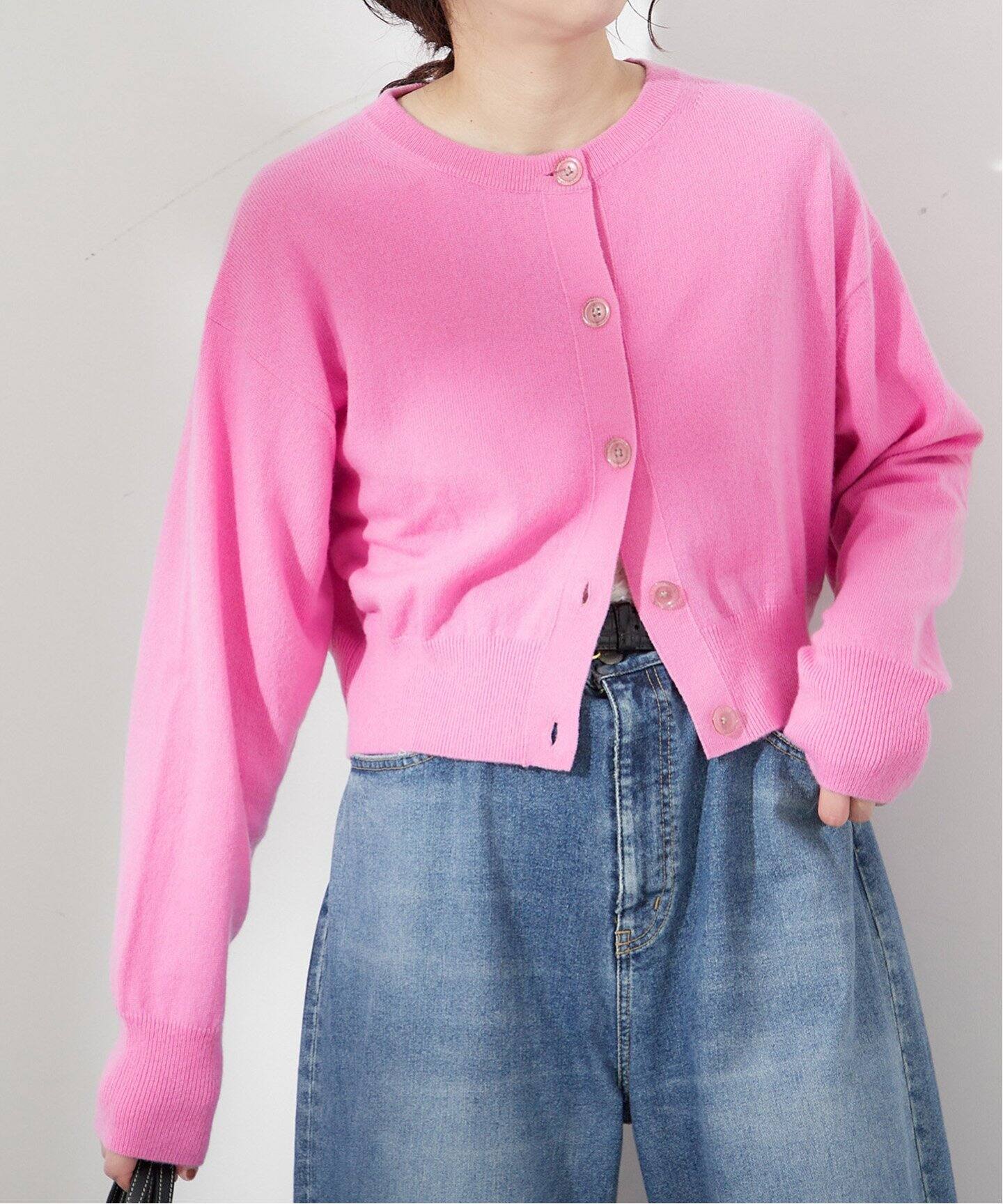 カシミヤ100クルーネックカーディガン（カーディガン）｜JOURNAL  