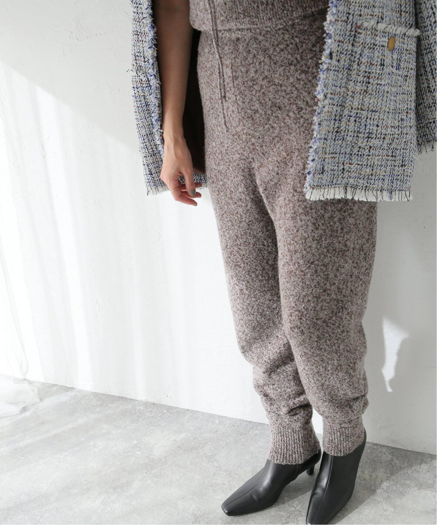 FUMIE TANAKA】 knit high waist PA：チューブトップオールインワン 