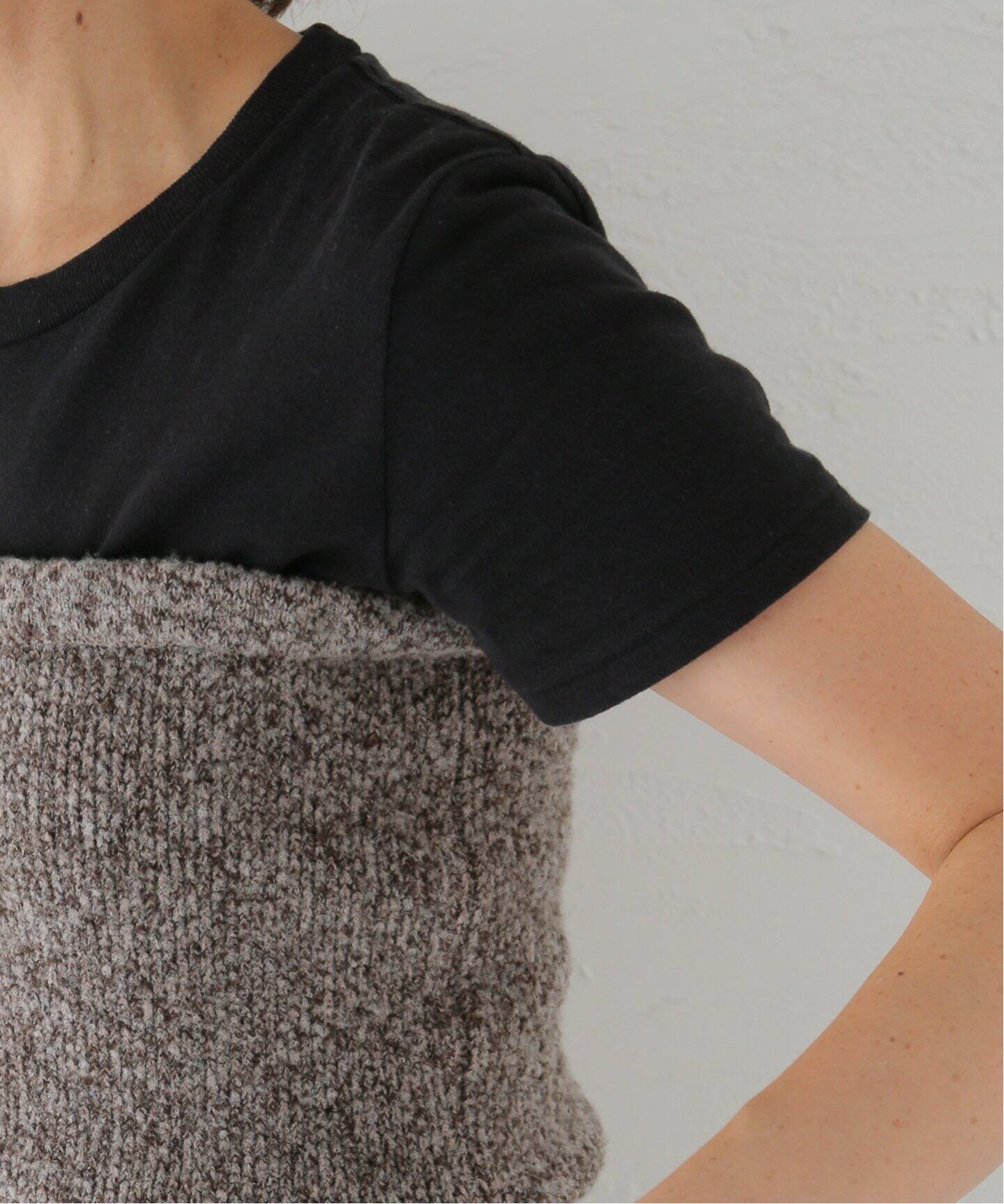 FUMIE TANAKA】 knit high waist PA：チューブトップオールインワン 