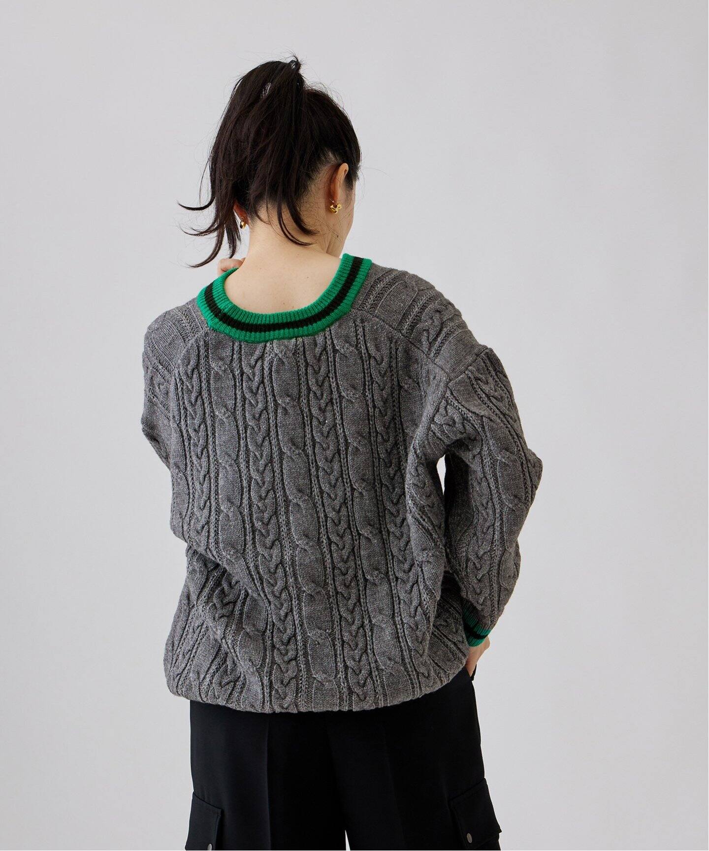 別注》【TRADITIONAL WEATHERWEAR】CABLE TILDEN CARDIGAN 