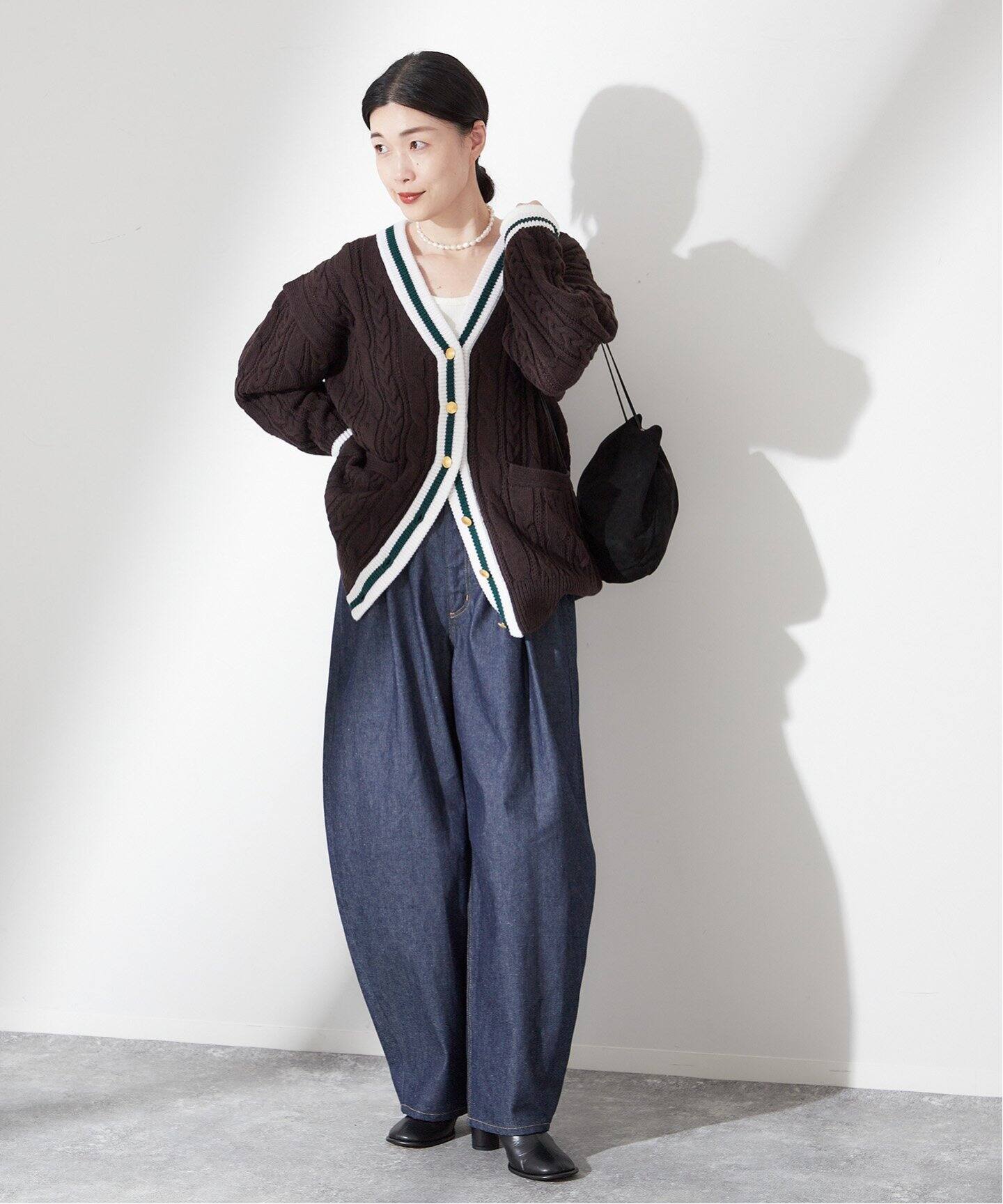 別注》【TRADITIONAL WEATHERWEAR】CABLE TILDEN CARDIGAN 