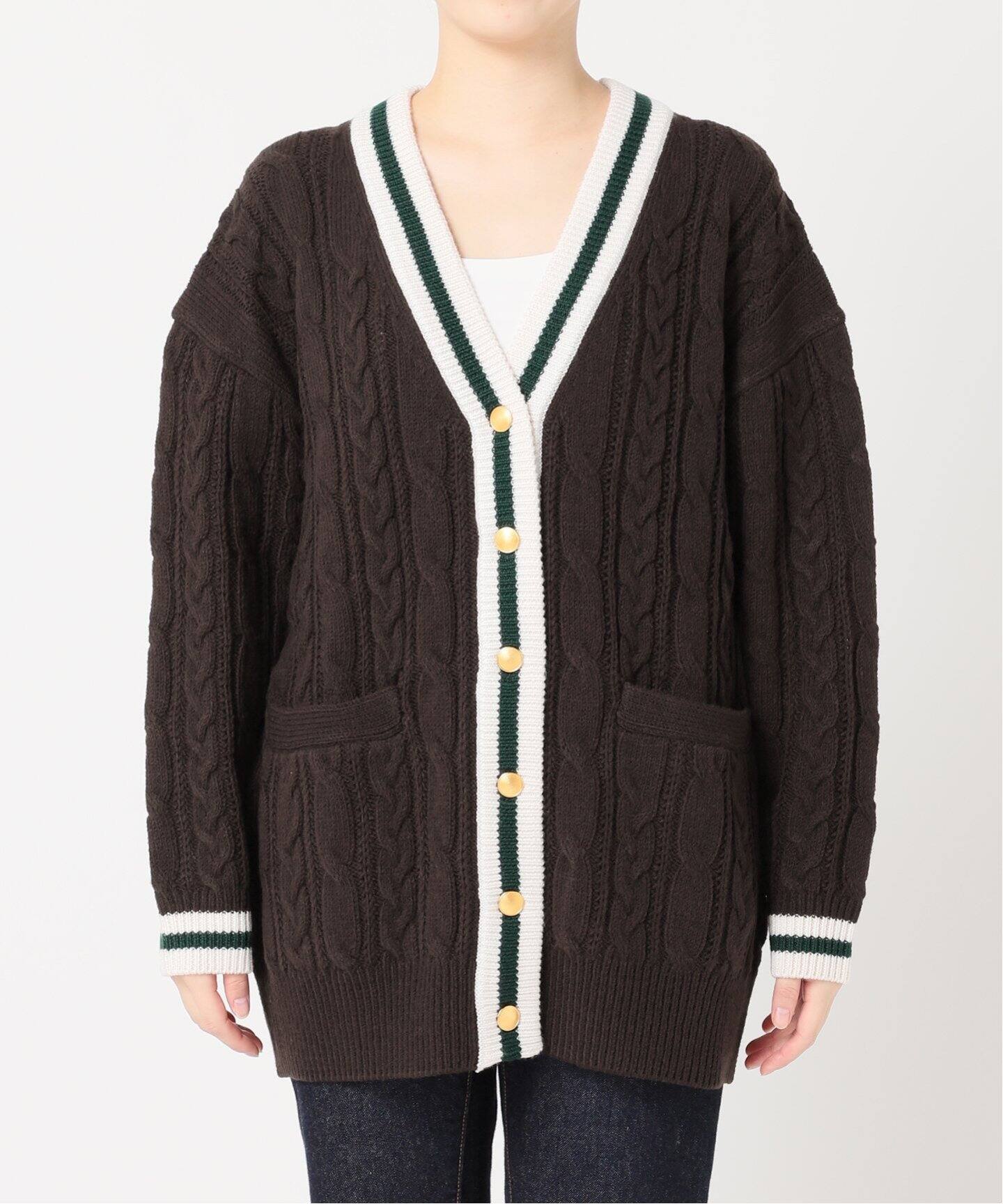 別注》【TRADITIONAL WEATHERWEAR】CABLE TILDEN CARDIGAN  