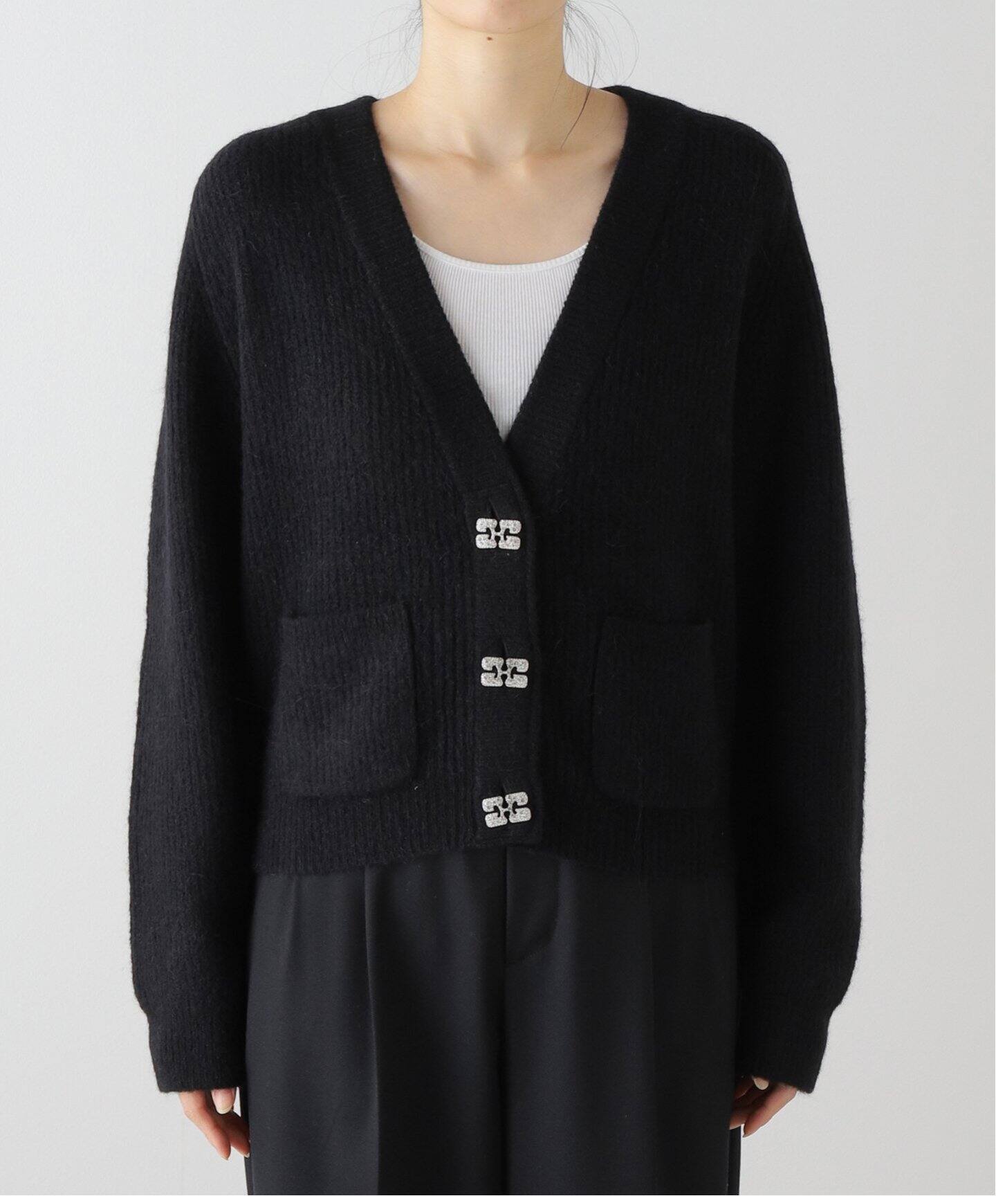 GANNI/ガニー】Soft Wool Cardigan Solid：カーディガン（カーディガン 