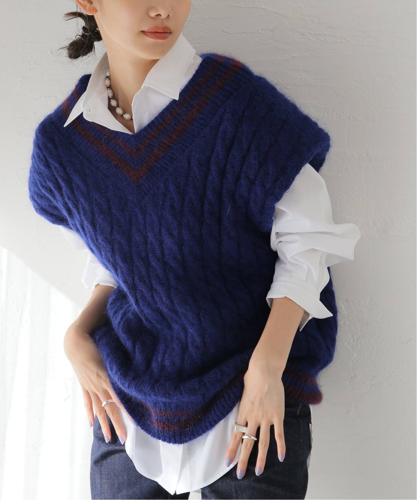 Uhr/ウーア】Mohair Cricket Vest：ニットベスト（ベスト）｜JOURNAL 