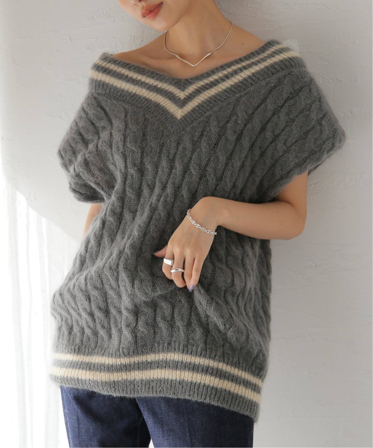 Uhr/ウーア】Mohair Cricket Vest：ニットベスト（ベスト）｜JOURNAL 