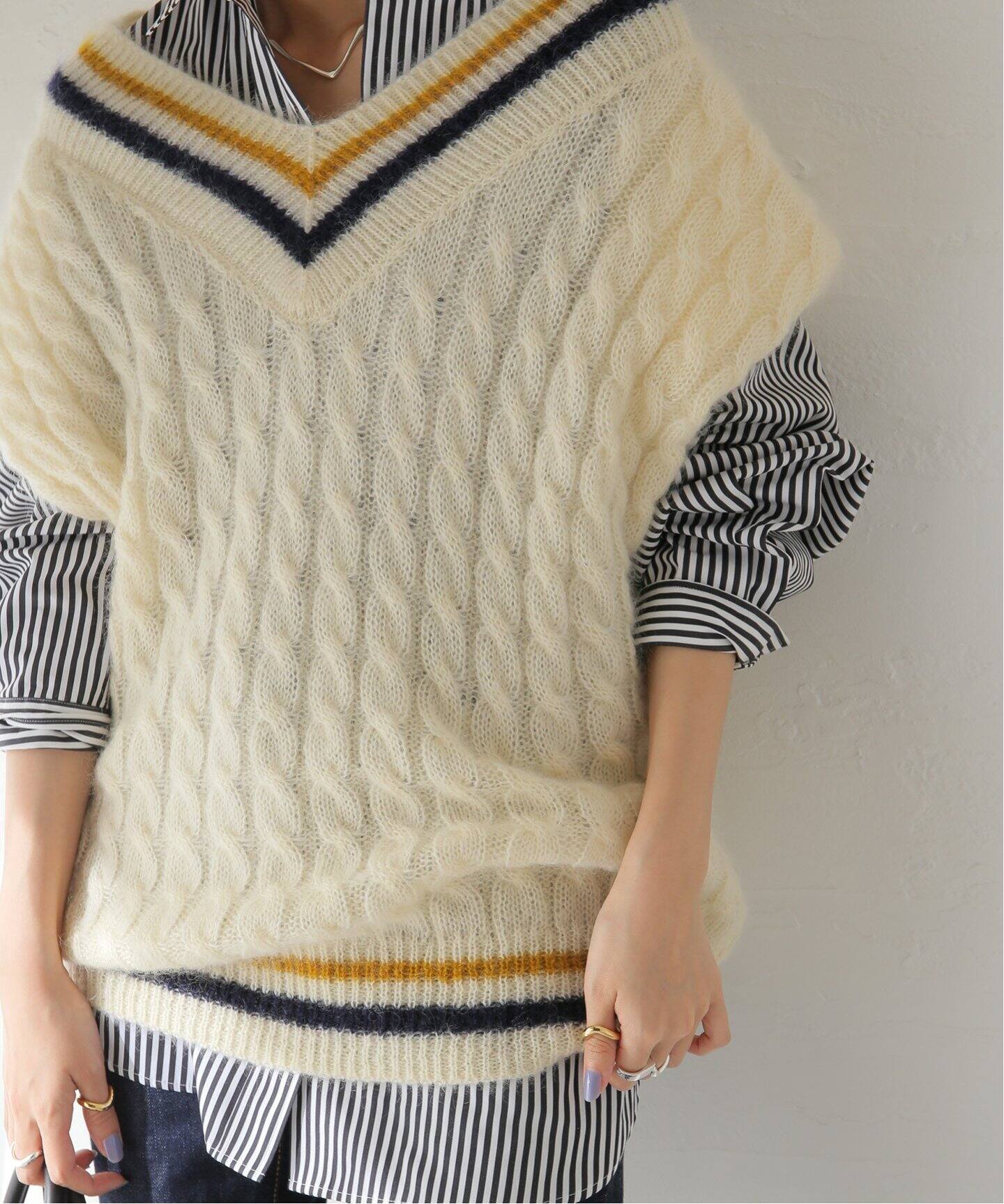 Uhr/ウーア】Mohair Cricket Vest：ニットベスト（ベスト）｜JOURNAL  