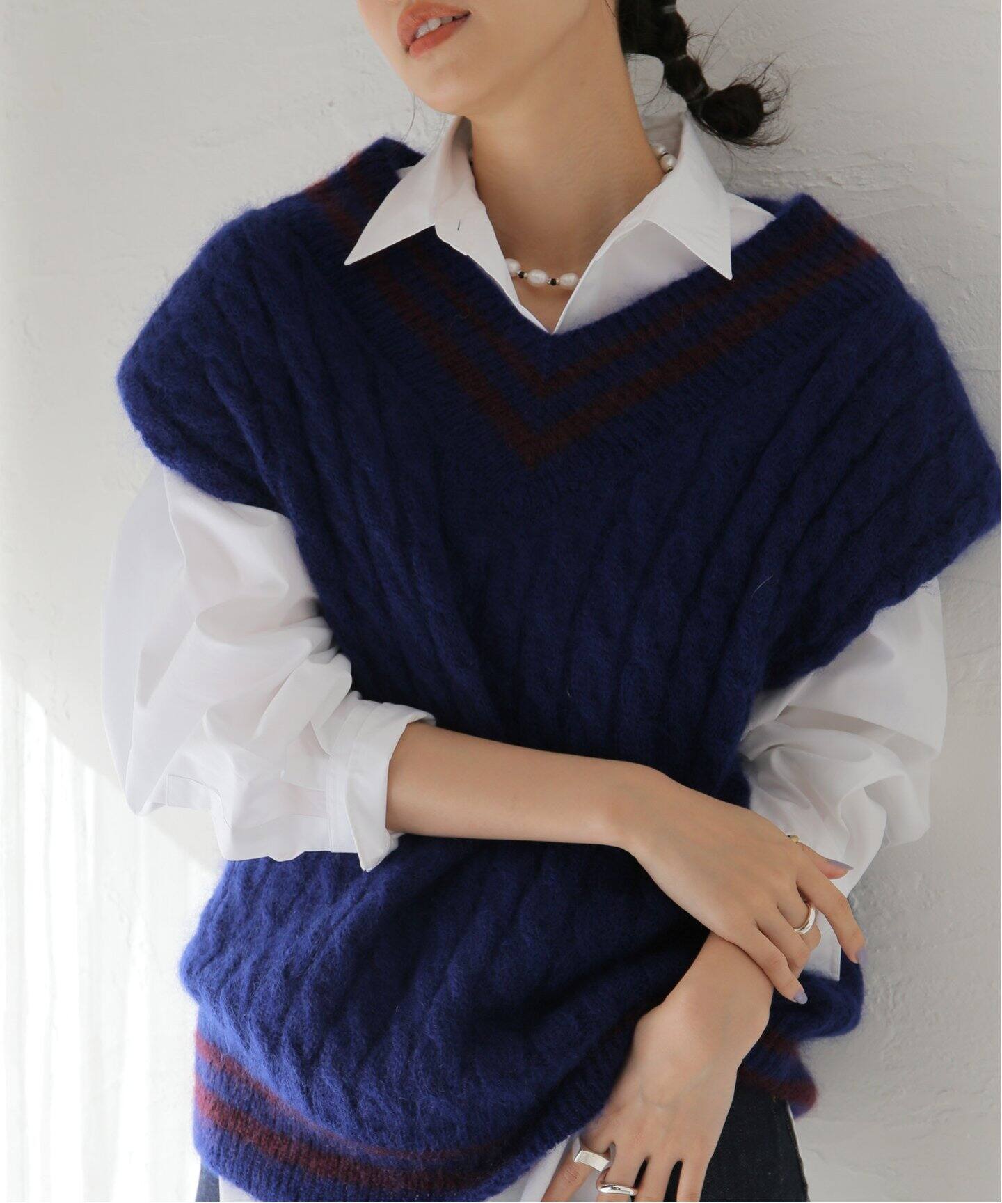 Uhr/ウーア】Mohair Cricket Vest：ニットベスト（ベスト）｜JOURNAL  
